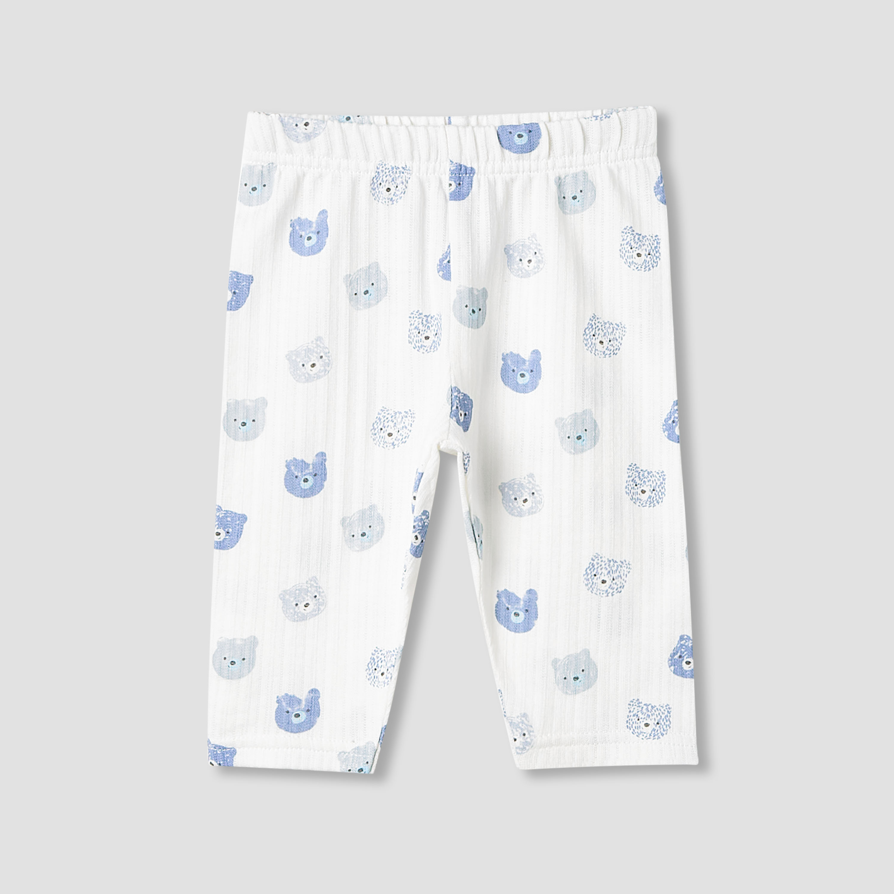 Juniors Pyjama Set with Bear Print - Cotton - Long Sleeves - Collar-baby-boys-clothing-nightwear-pyjamasets-image-3