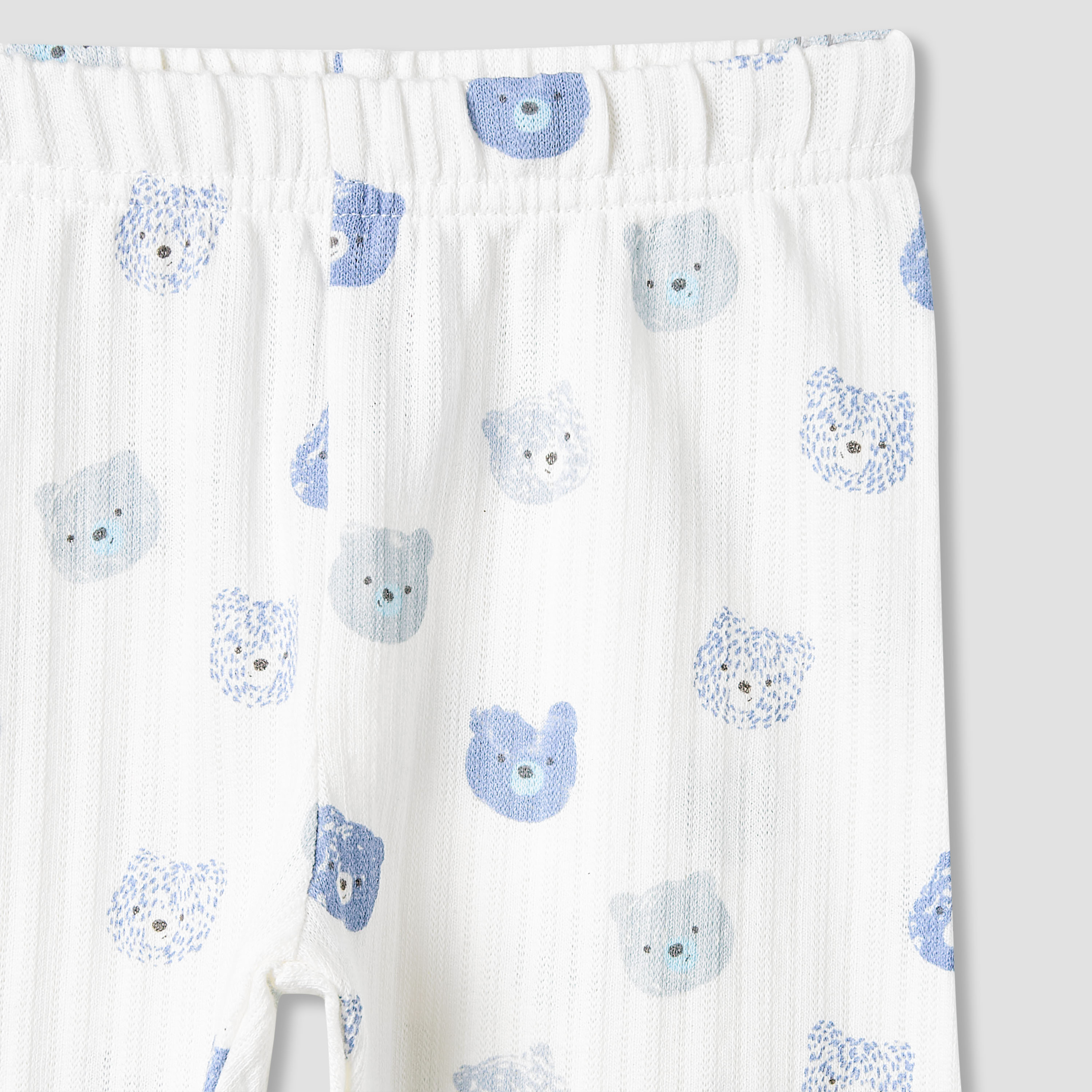 Juniors Pyjama Set with Bear Print - Cotton - Long Sleeves - Collar-baby-boys-clothing-nightwear-pyjamasets-image-6