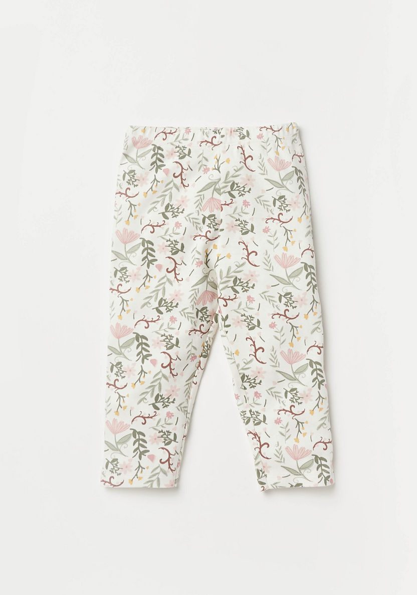 Juniors All-Over Floral Print Shirt and Pyjama Set-Pyjama Sets-image-2