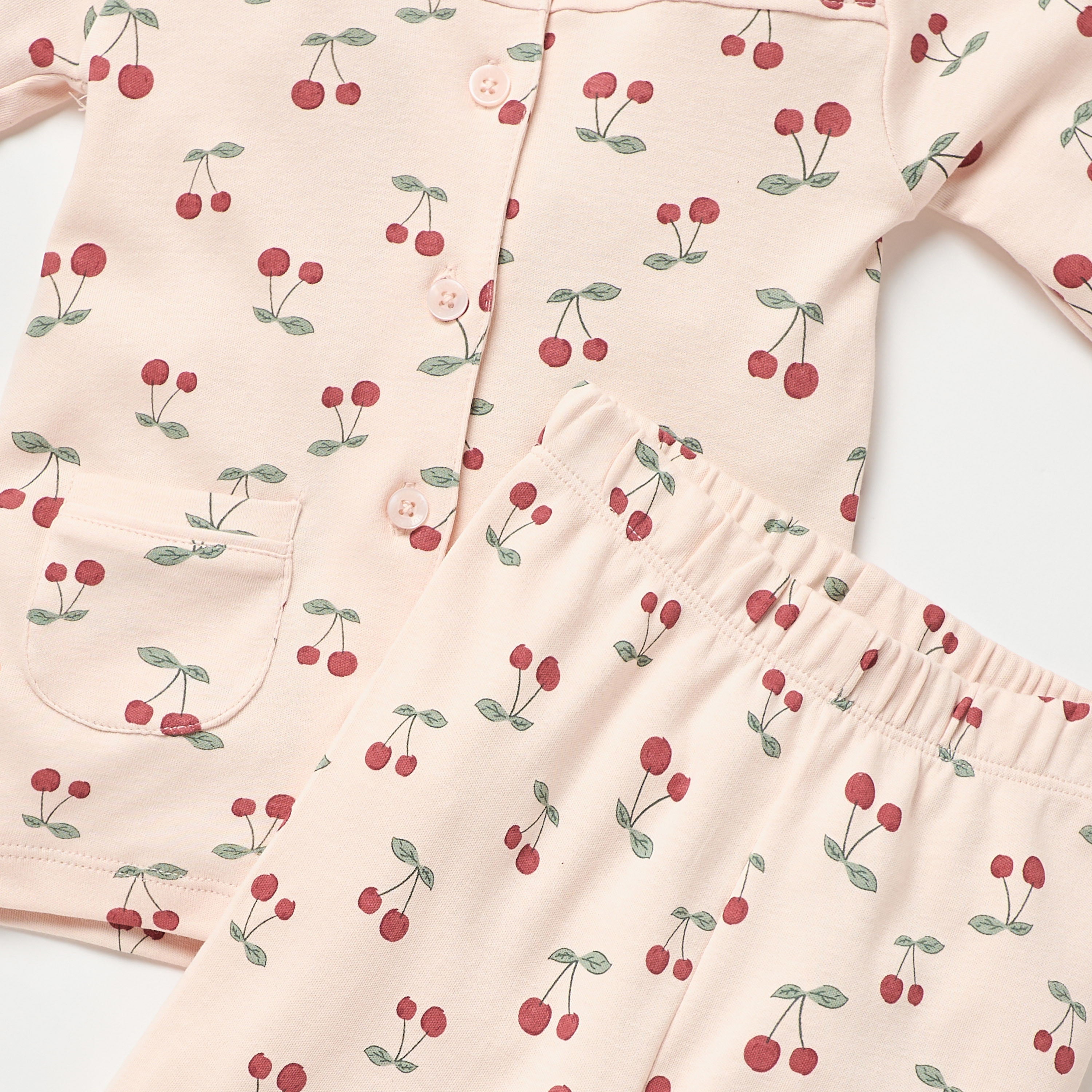 طقم بنطلون بيجاما وقميص بطبعات كرز من جونيورز-baby-girls-clothing-nightwear-pyjamasets-image-5