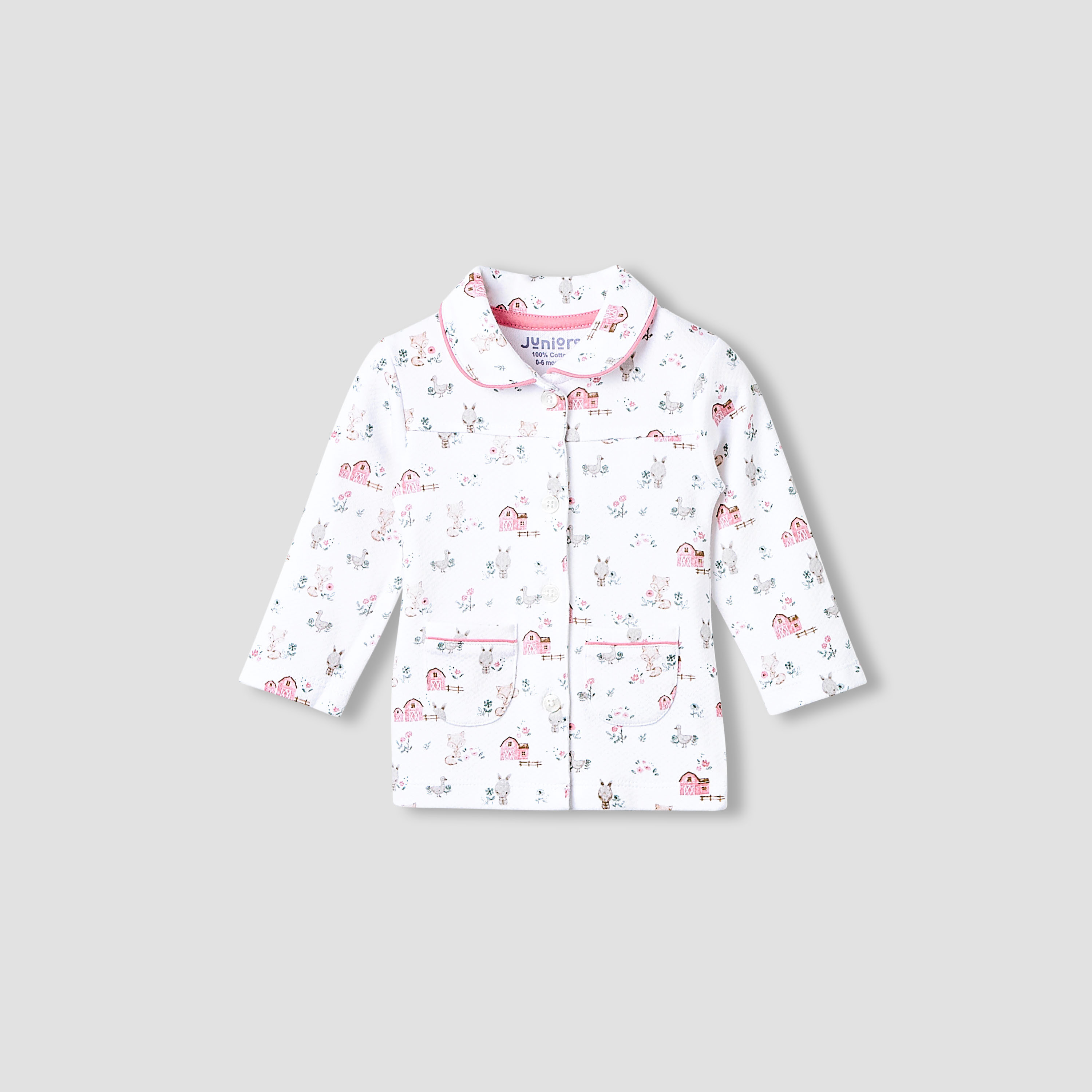Juniors Pyjama Set with Print - Cotton - Long Sleeves - Collar-promo_babyshop_Buy3for99_OMN130126-image-2
