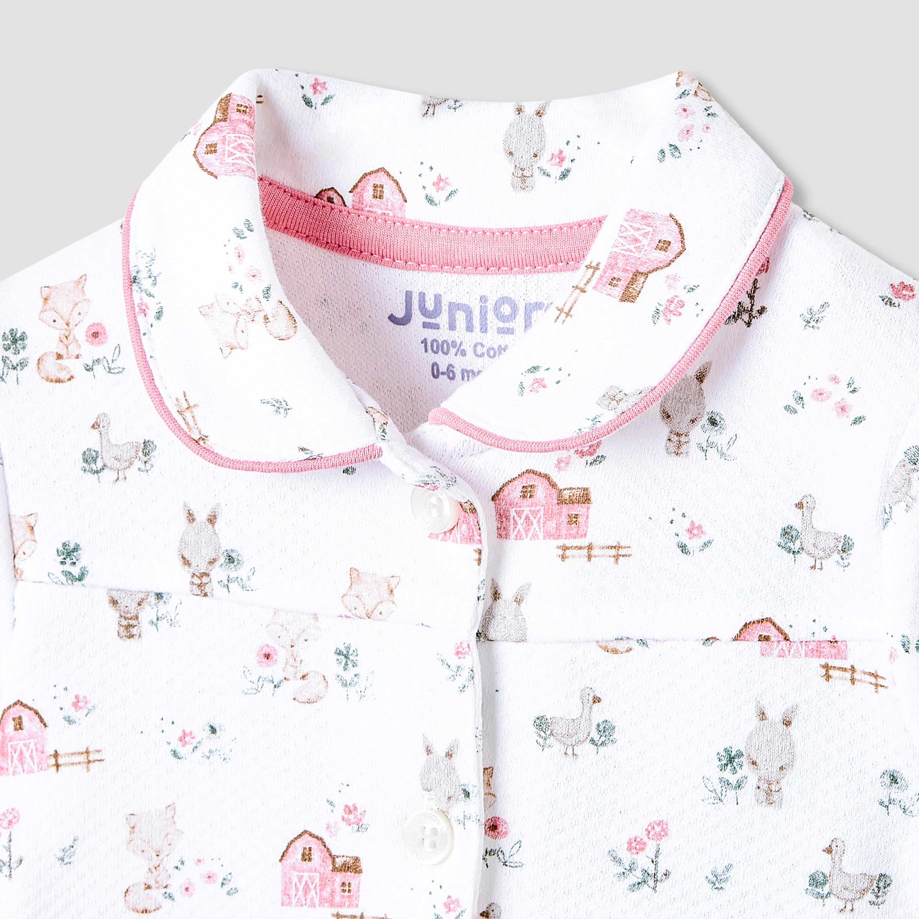 Juniors Pyjama Set with Print - Cotton - Long Sleeves - Collar-promo_babyshop_Buy3for99_OMN130126-image-4