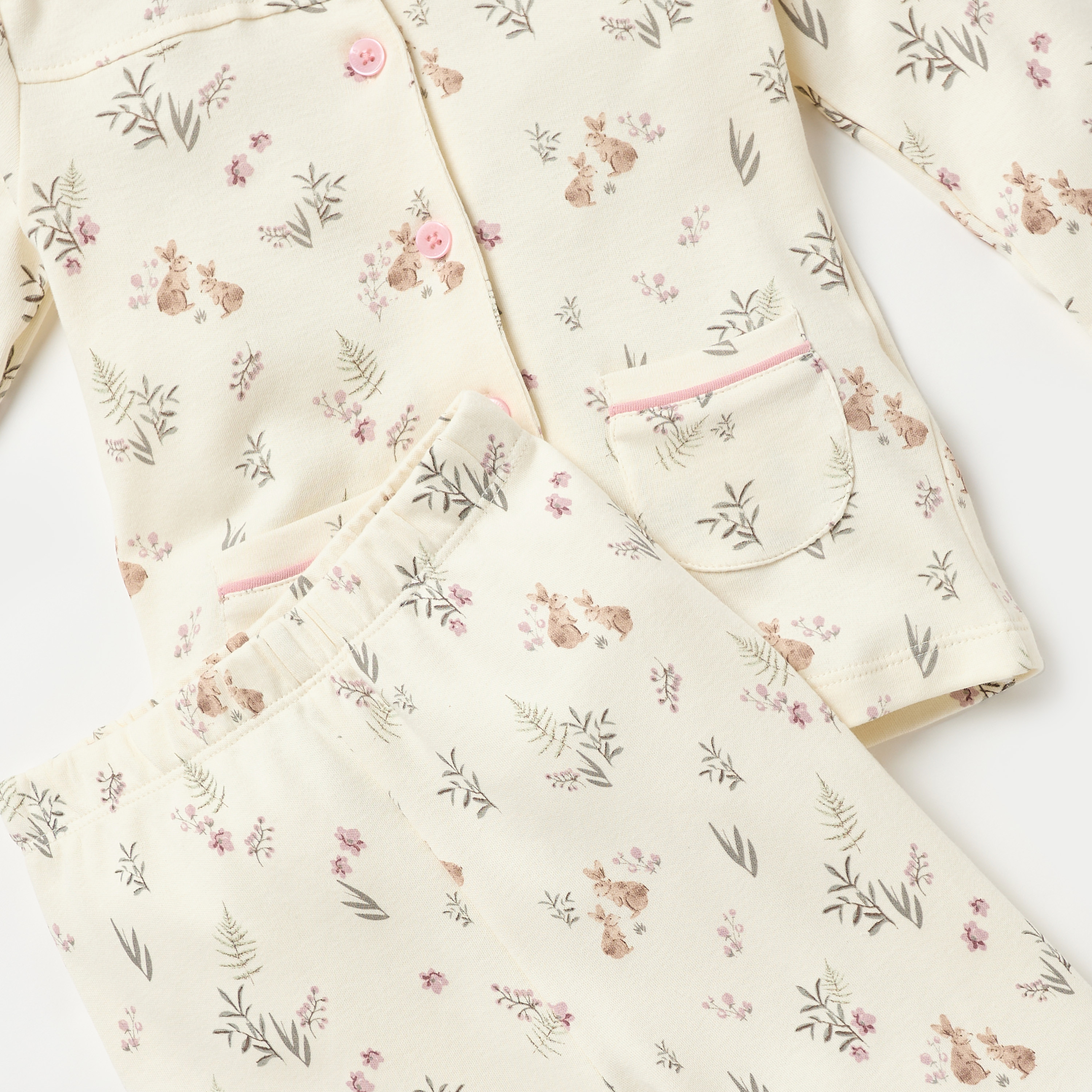 Juniors All-Over Botanical Print Shirt and Pyjama Set-baby-girls-clothing-nightwear-pyjamasets-image-5