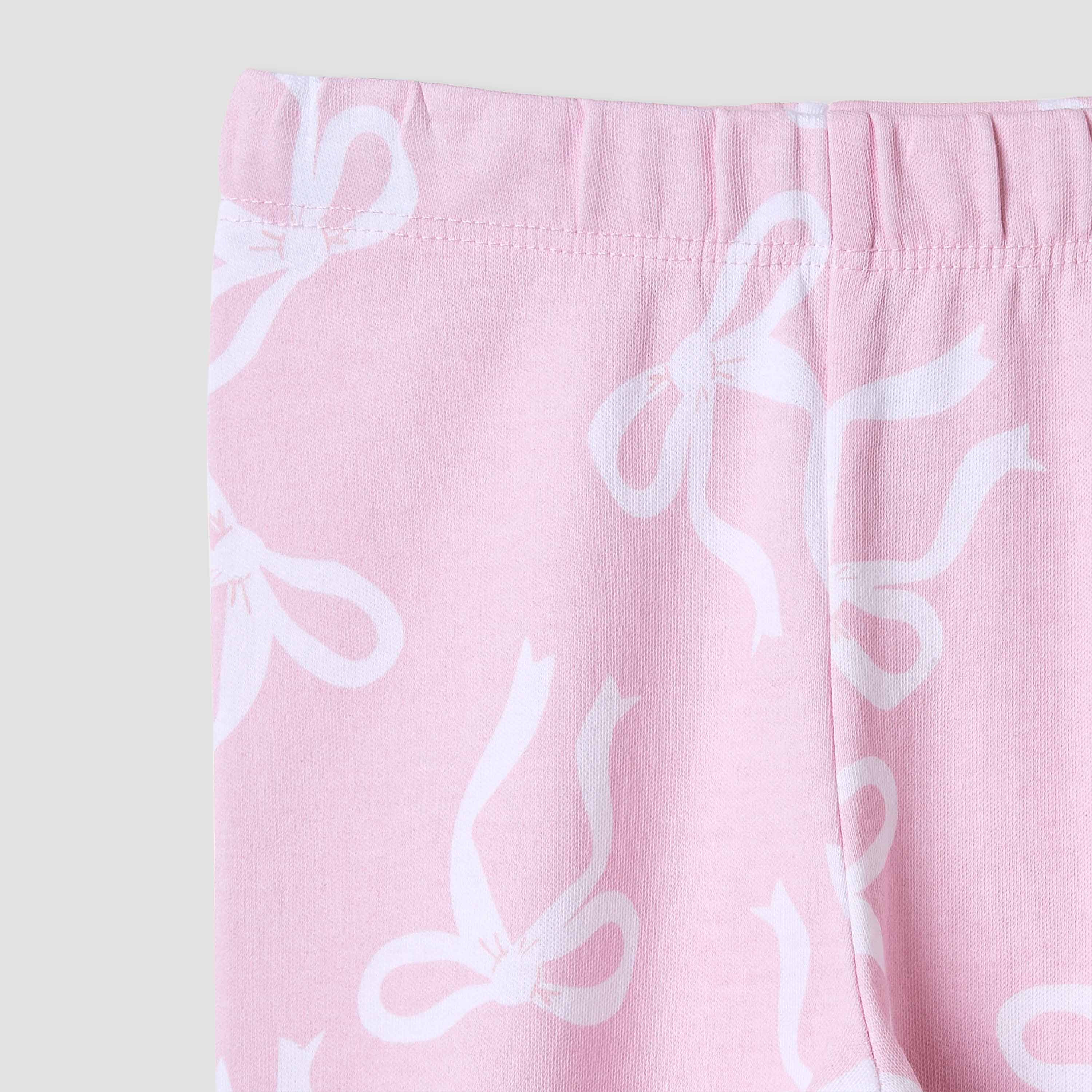 Juniors Pyjama Set with Bow Print - Cotton - Long Sleeves - Collared-baby-girls-clothing-nightwear-pyjamasets-image-6