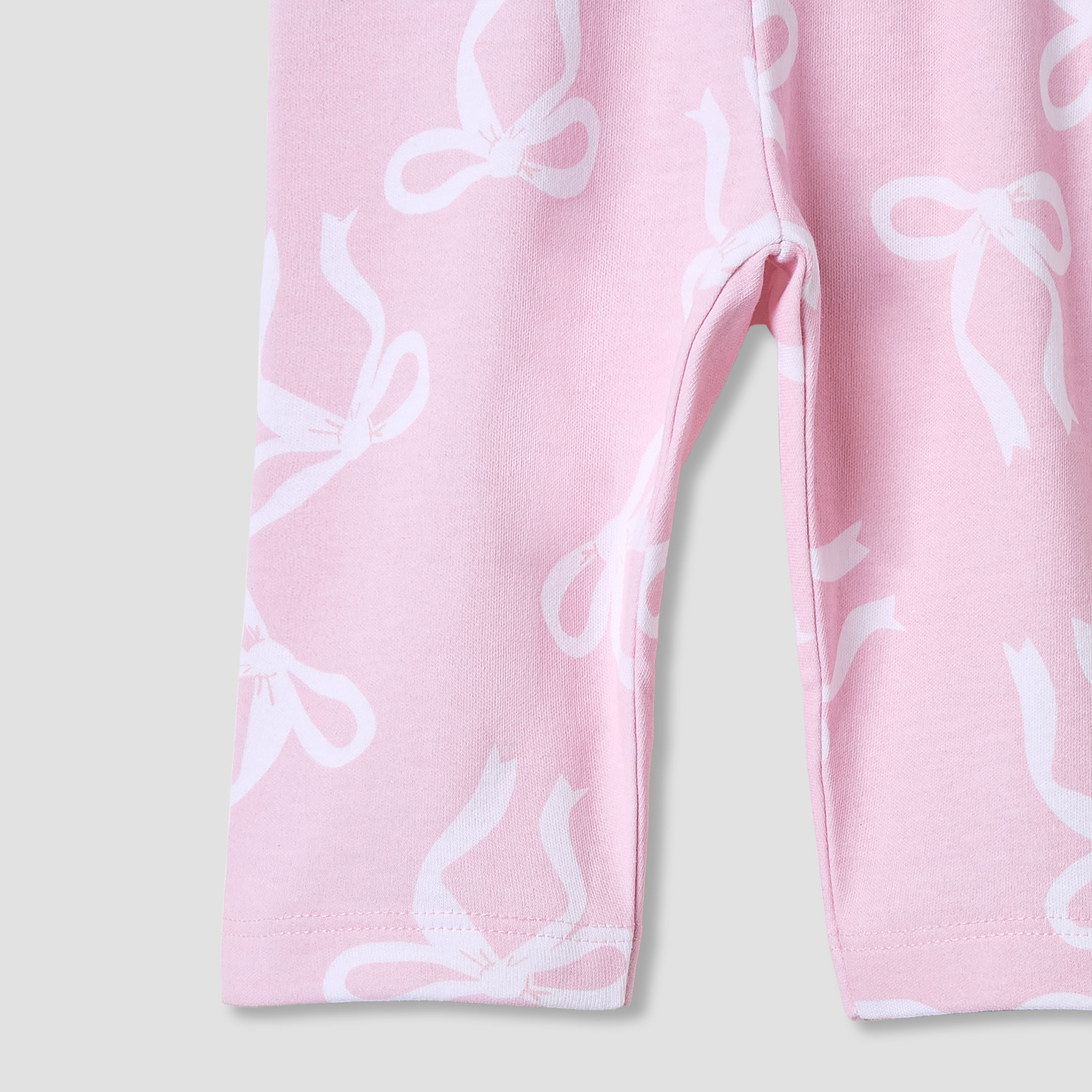 Juniors Pyjama Set with Bow Print - Cotton - Long Sleeves - Collared-baby-girls-clothing-nightwear-pyjamasets-image-7