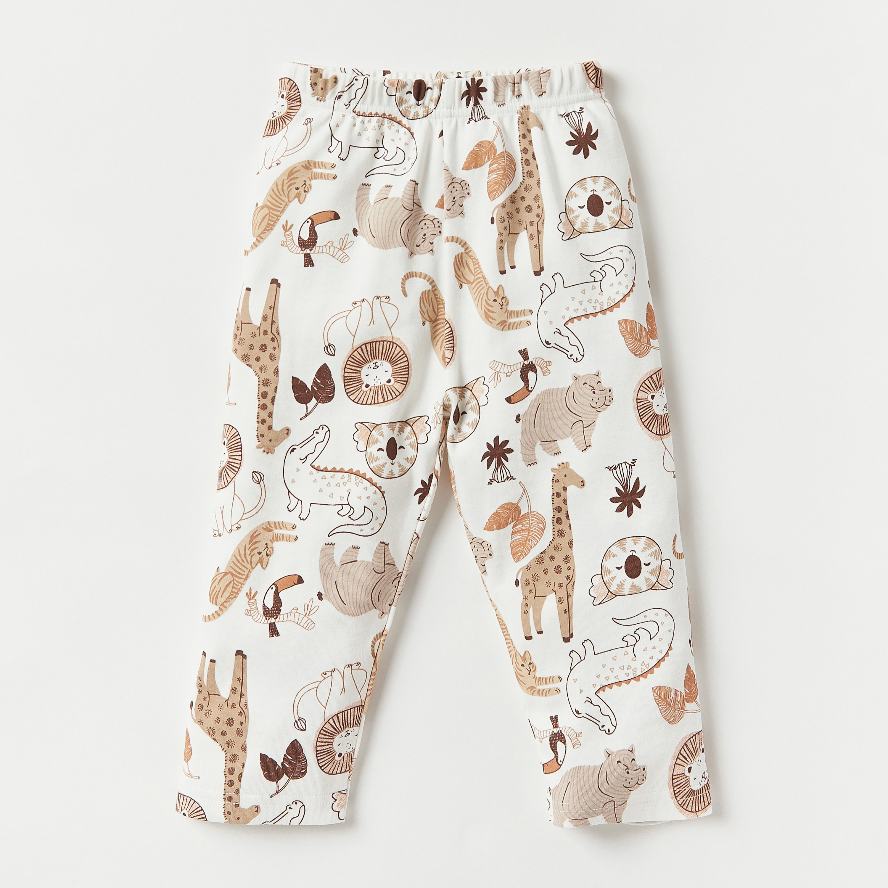 Juniors All-Over Safari Print Long Sleeves T-shirt and Pyjama Set-baby-boys-clothing-nightwear-pyjamasets-image-3