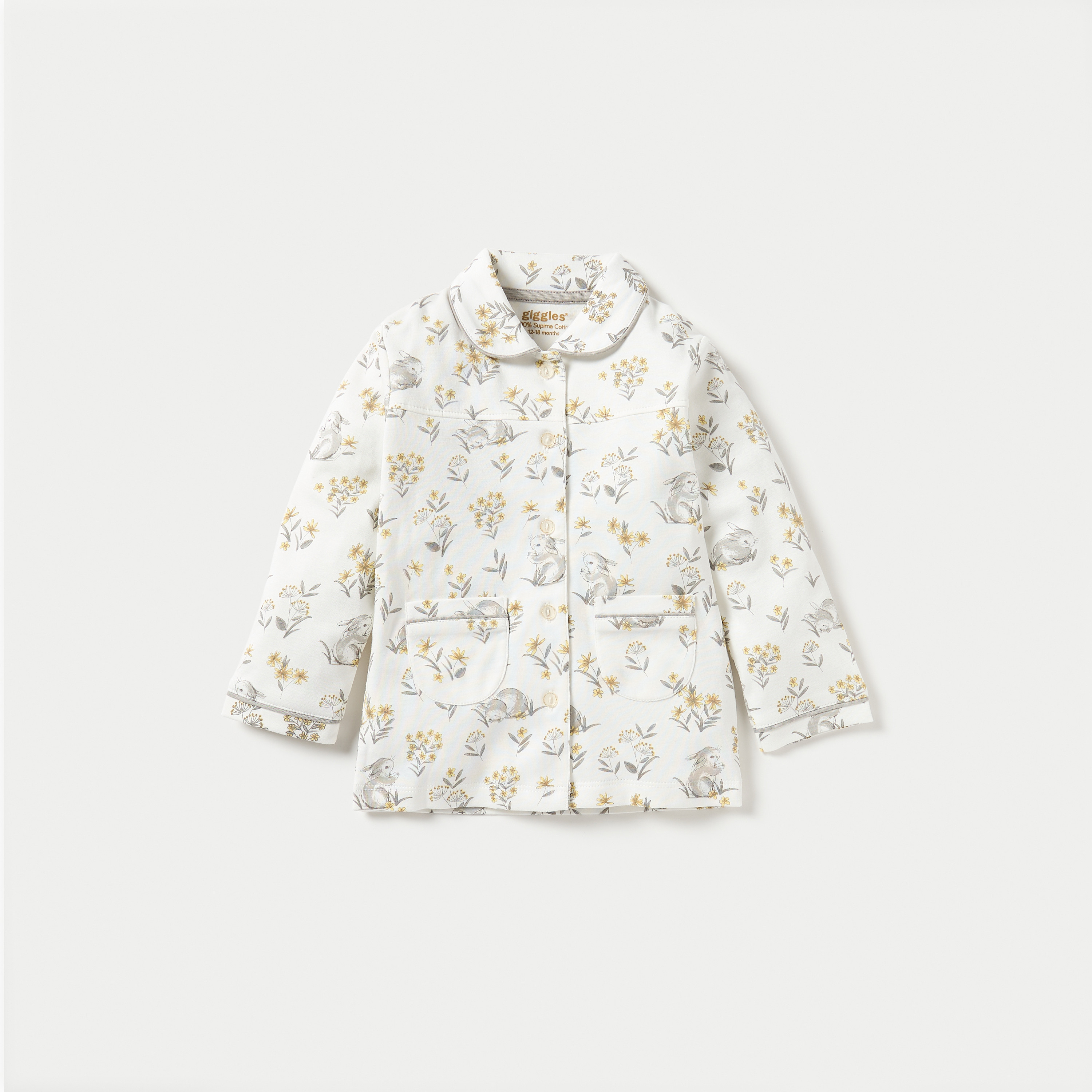 طقم بنطلون بيجاما مطاطي وقميص بطبعات أرنب من جيجلز-promo_babyshop_Buy2for79_OMN130126-image-2