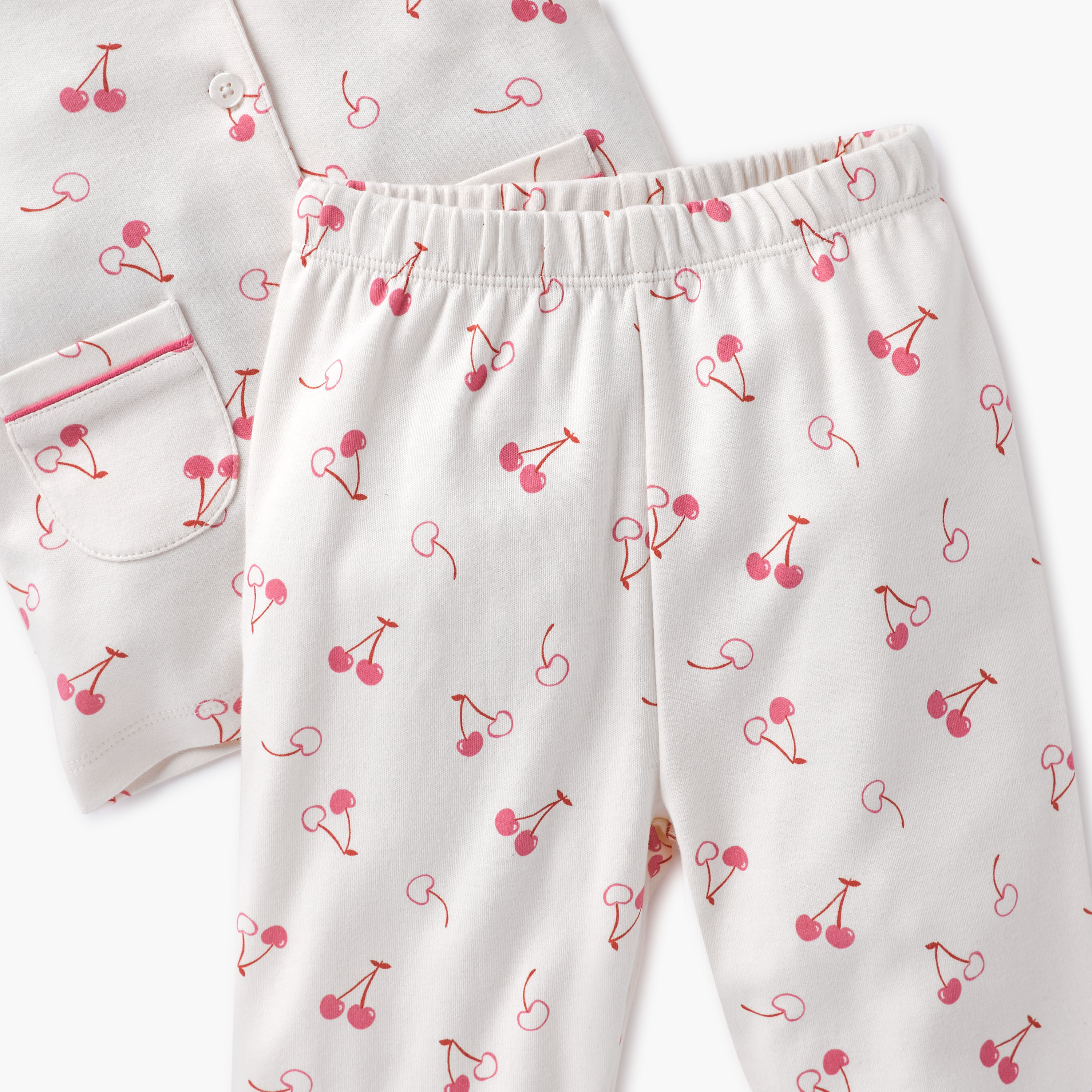 Juniors Cherry Print Shirt and Pyjama Set-baby-girls-clothing-nightwear-pyjamasets-image-5