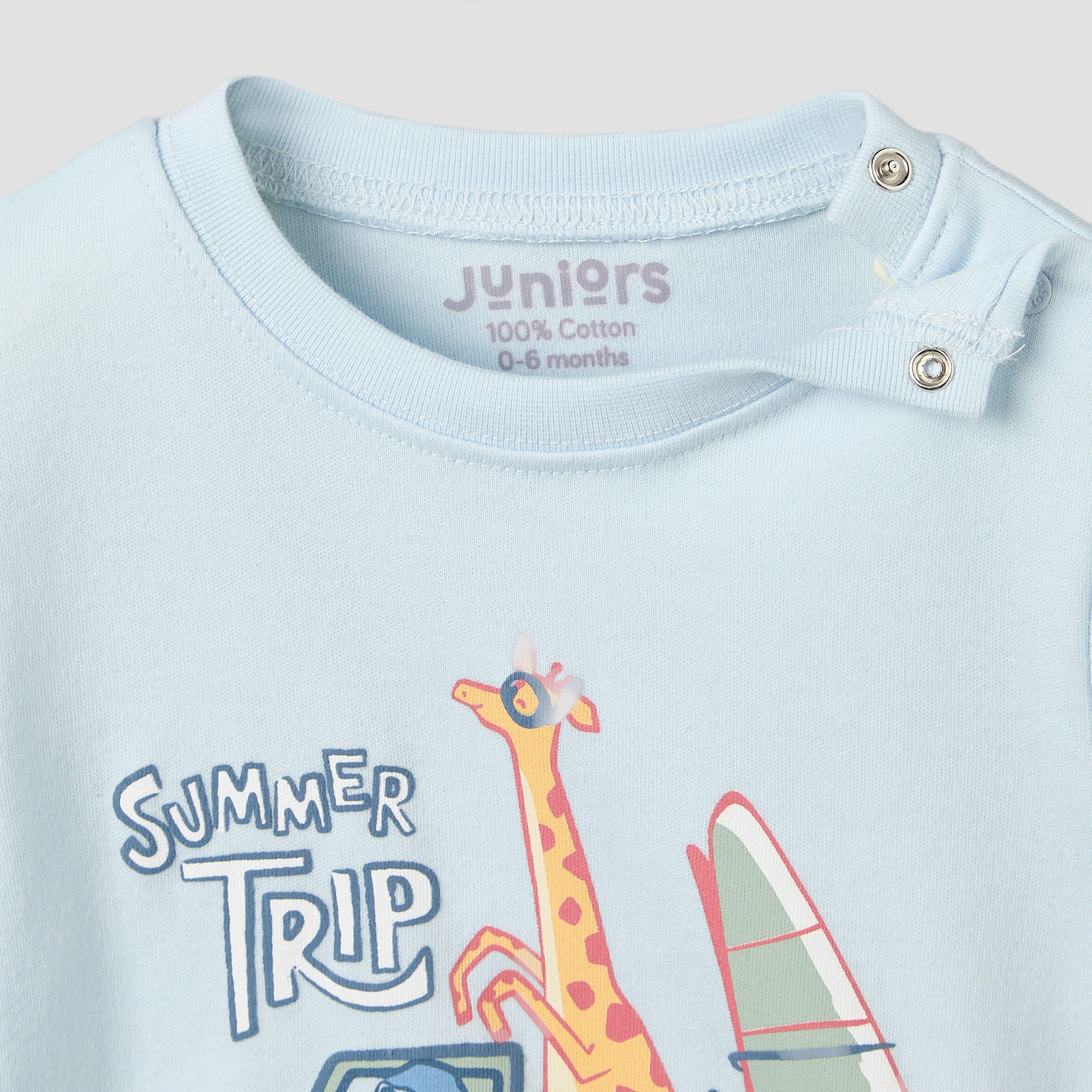 Juniors Cotton Round Neck Long Sleeves Pyjama Set with Safari Print-baby-boys-clothing-nightwear-pyjamasets-image-7