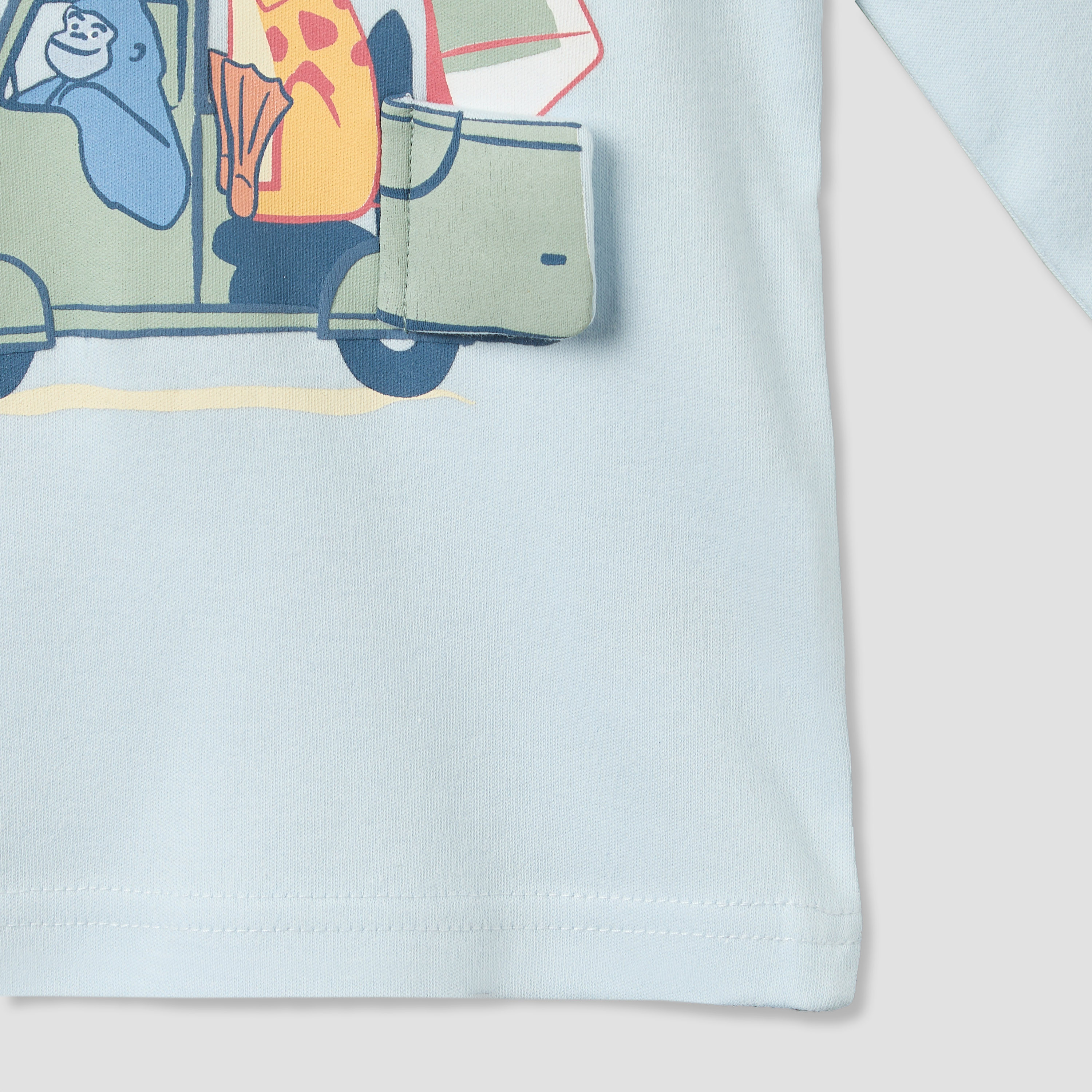 Juniors Cotton Round Neck Long Sleeves Pyjama Set with Safari Print-baby-boys-clothing-nightwear-pyjamasets-image-8