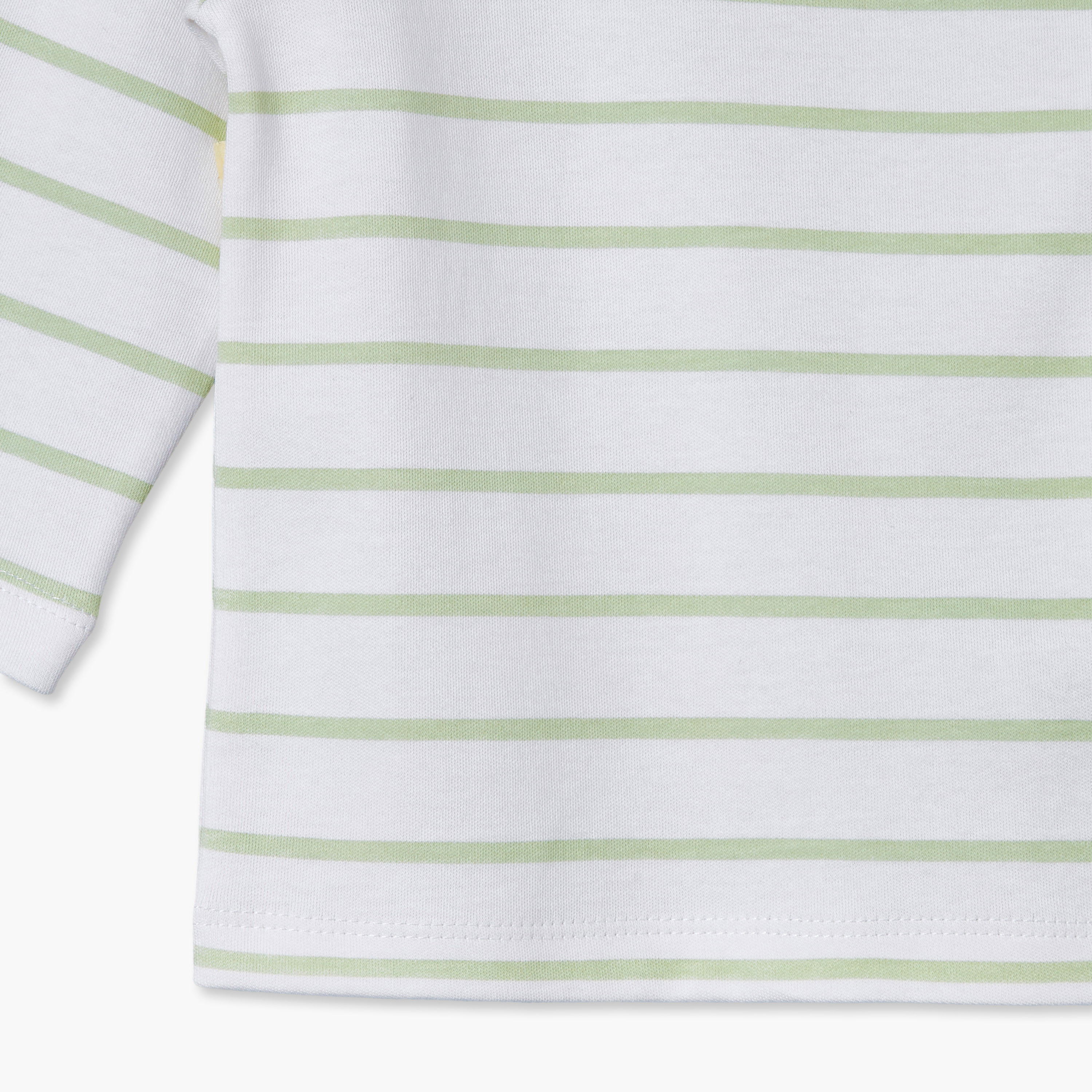 Juniors Cotton Crew Neck Long Sleeves Pyjama Set with Stripes-baby-girls-clothing-winterwear-pyjamasets-image-7