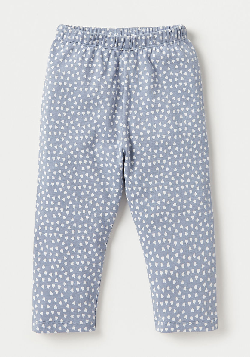 Juniors Printed T-shirt and Pyjama Set-Pyjama Sets-image-2