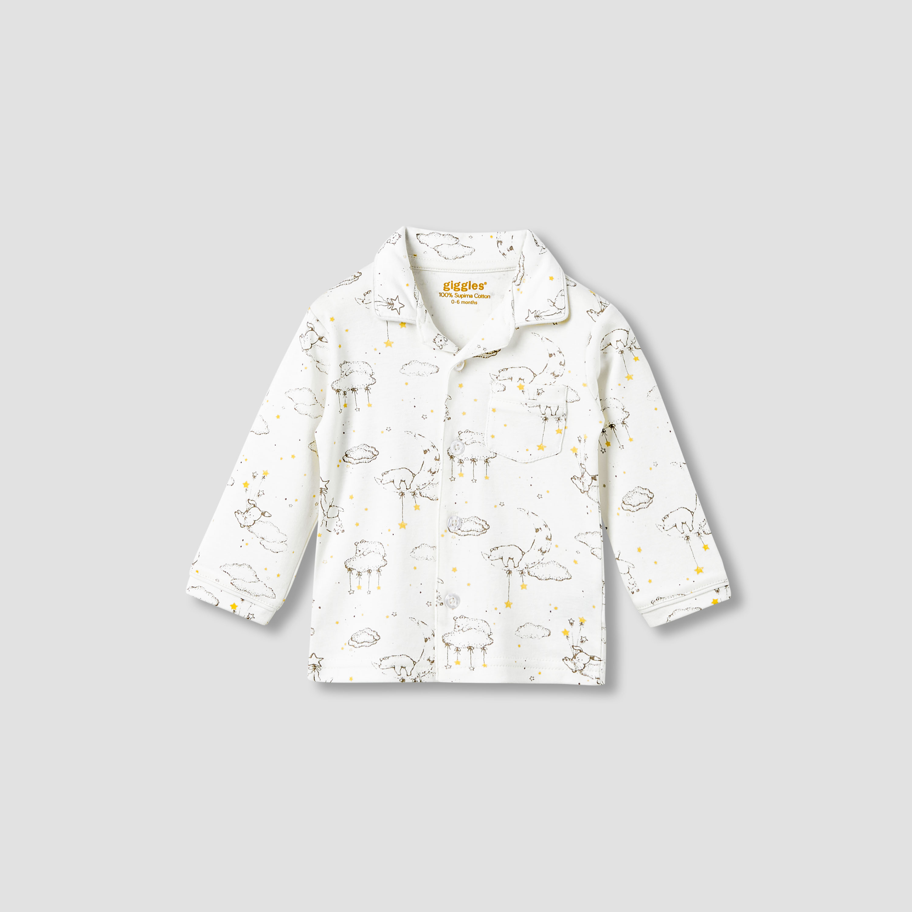 Giggles Pyjama Set with Print - Cotton - Long Sleeves - Collar-promo_babyshop_Buy2for79_KSA130126-image-2