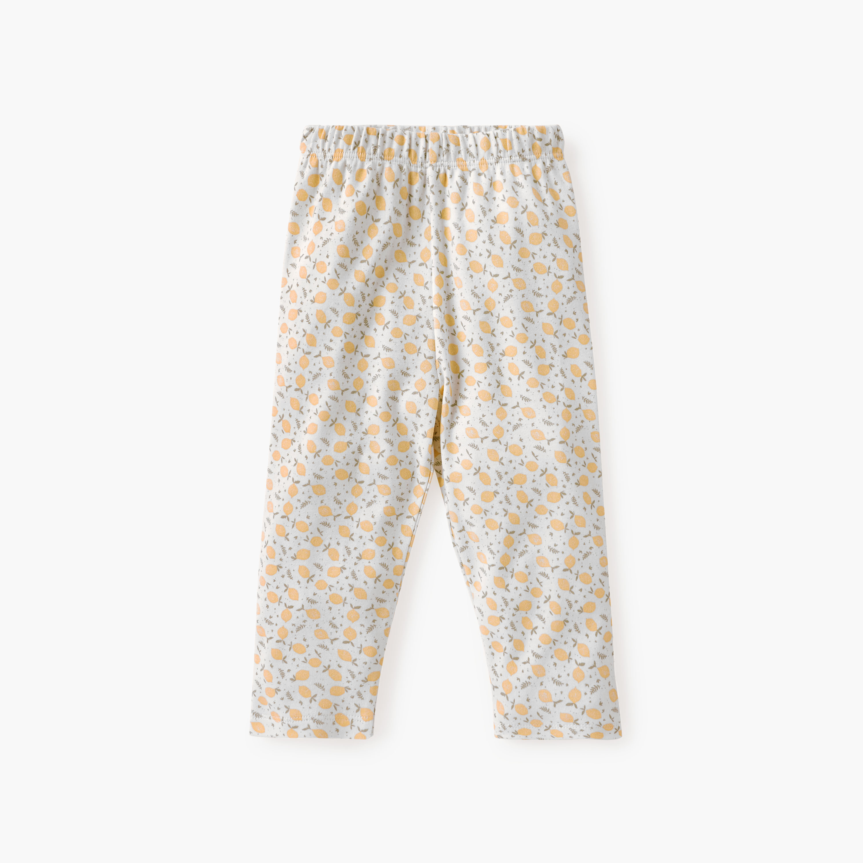 Juniors Lemon Print Shirt and Pyjama Set-baby-girls-clothing-nightwear-pyjamasets-image-3