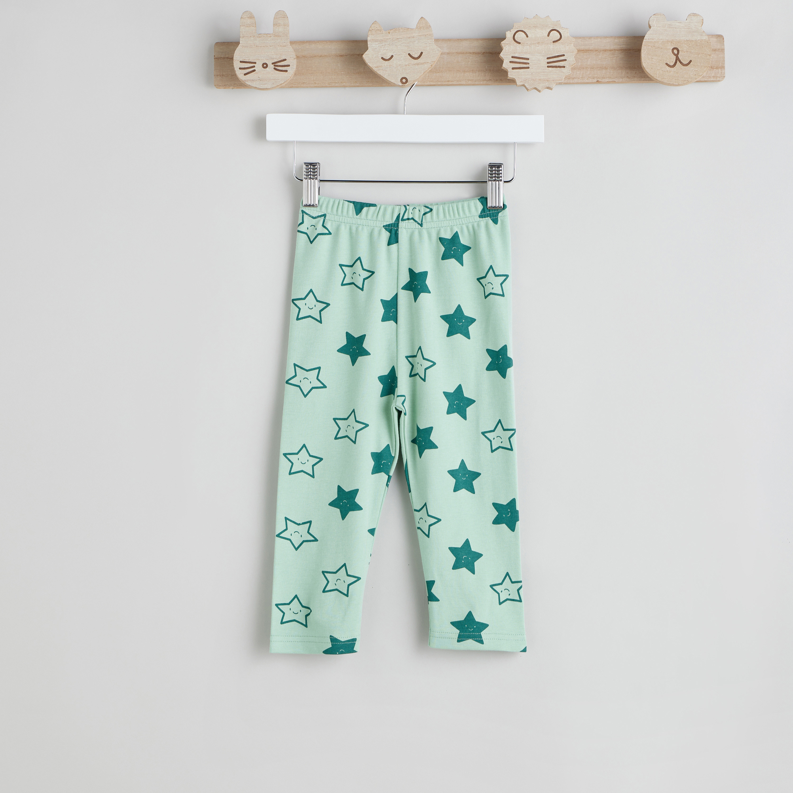 Juniors All-Over Star Print Cotton Shirt and Pyjama Set-baby-boys-clothing-nightwear-pyjamasets-image-3