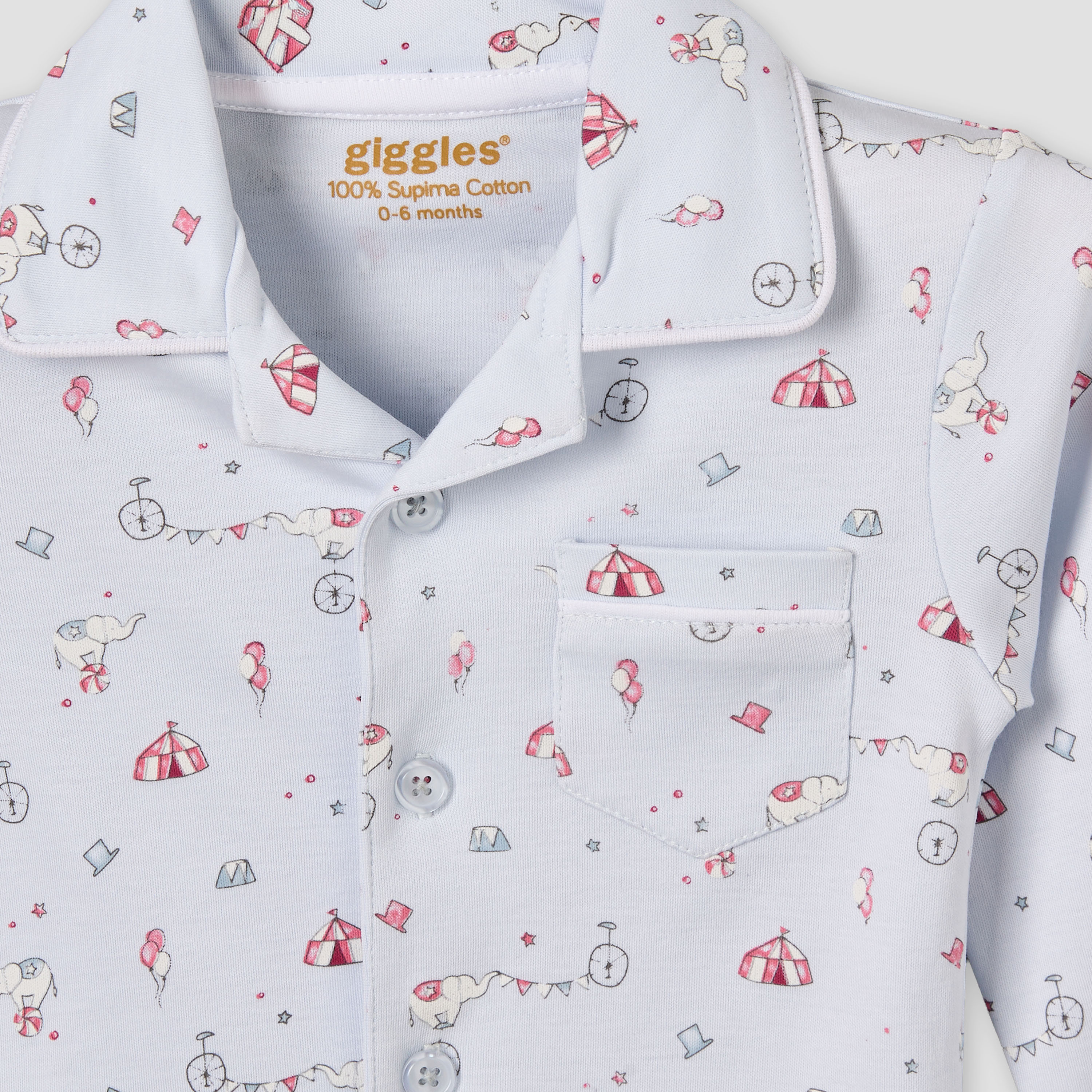 Giggles Cotton Collared Long Sleeves Pyjama Set with Circus Print-baby-boys-clothing-nightwear-pyjamasets-image-5