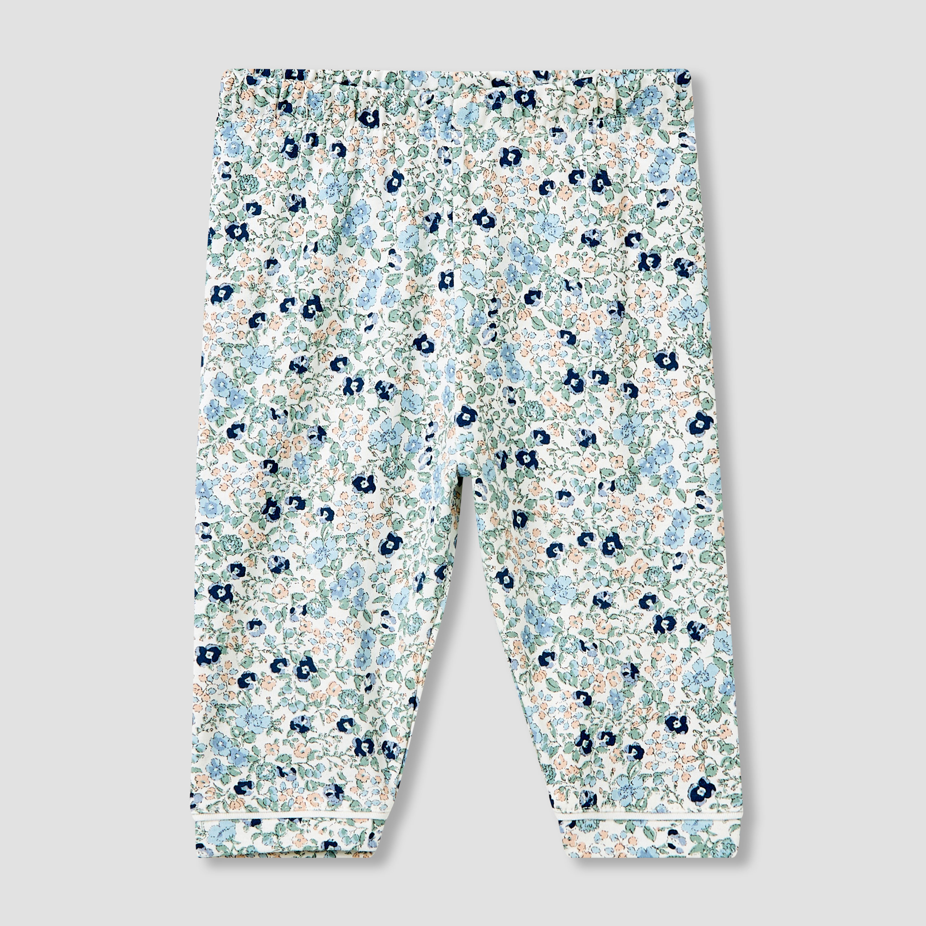 Giggles Pyjama Set with Floral Print - Cotton - Long Sleeves - Collar-baby-girls-clothing-nightwear-pyjamasets-image-3