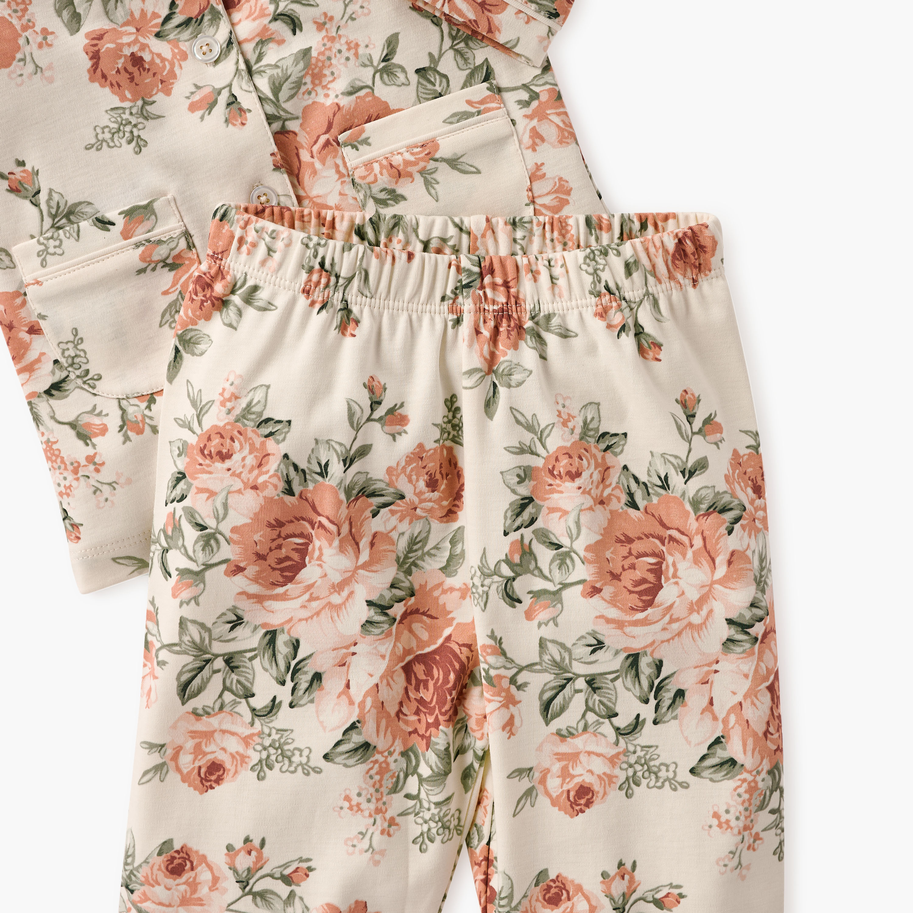 طقم بنطلون بيجاما وقميص بطبعات زهرية من جيجلز-baby-girls-clothing-nightwear-pyjamasets-image-5
