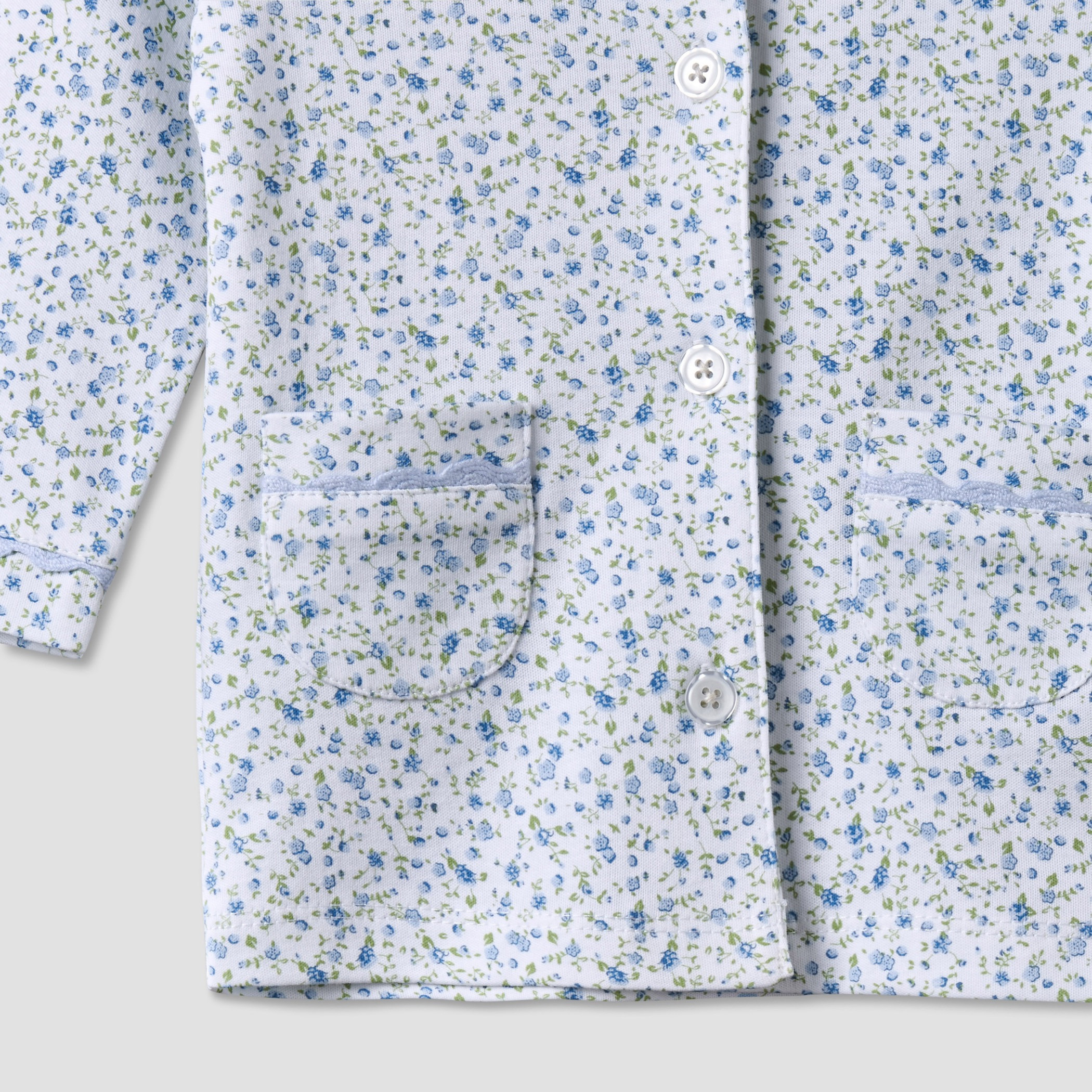 Giggles Cotton Collared Long Sleeves Pyjama Set with Floral Print-baby-girls-clothing-nightwear-pyjamasets-image-7