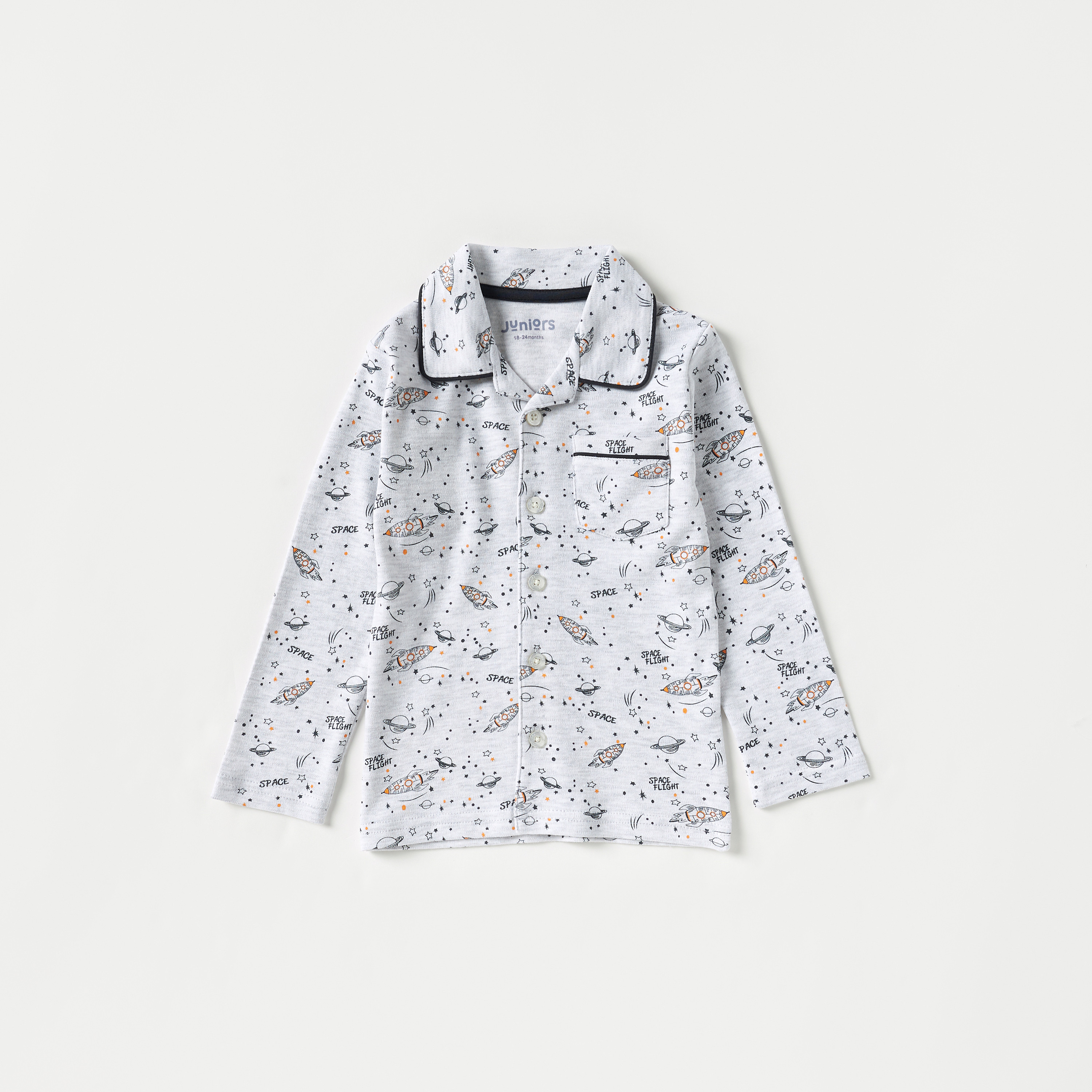 طقم بنطلون بيجاما وقميص بطبعات فضاء من جونيورز-baby-boys-clothing-nightwear-pyjamasets-image-2