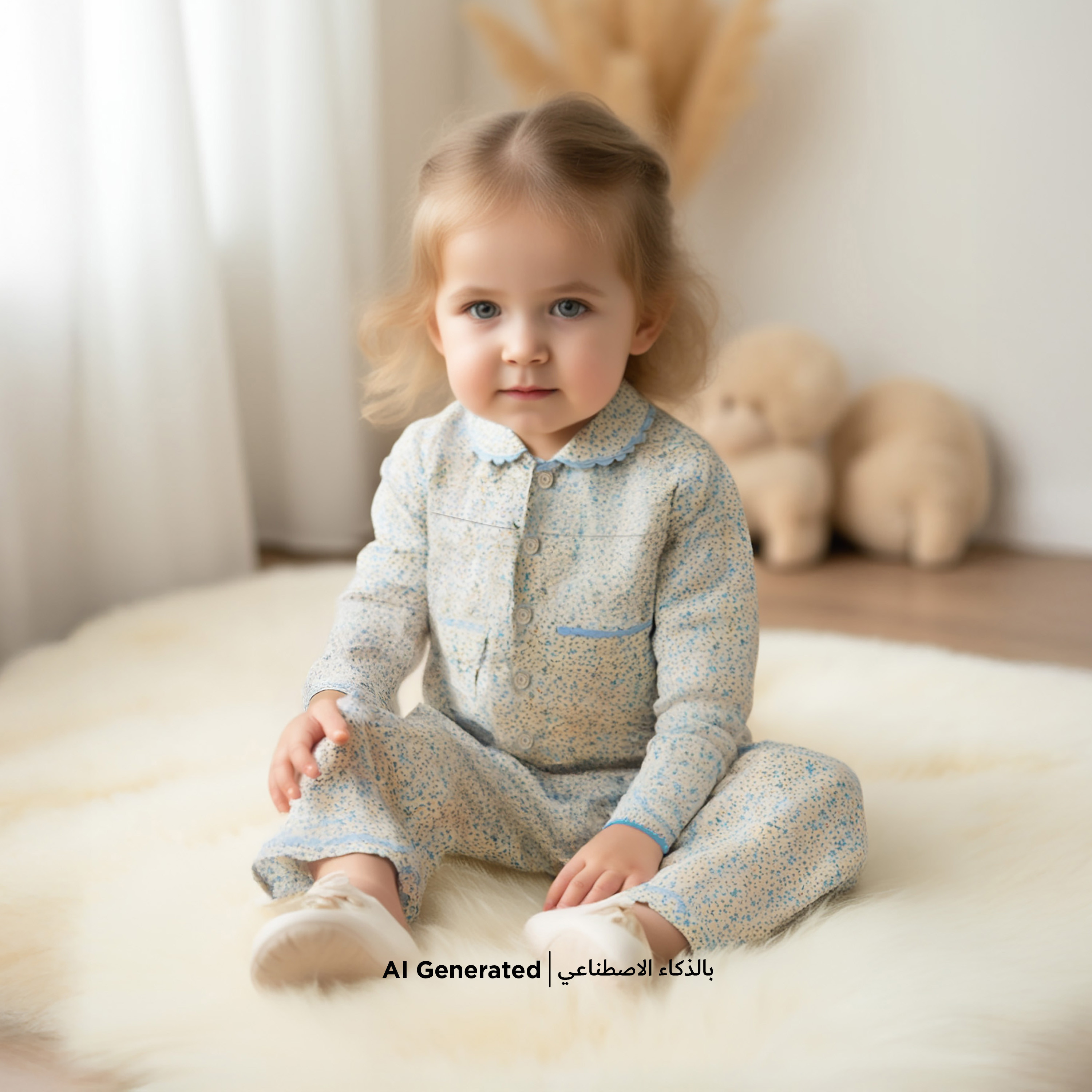 Giggles Floral Print Shirt and Pyjama Set-baby-girls-clothing-nightwear-pyjamasets-image-1