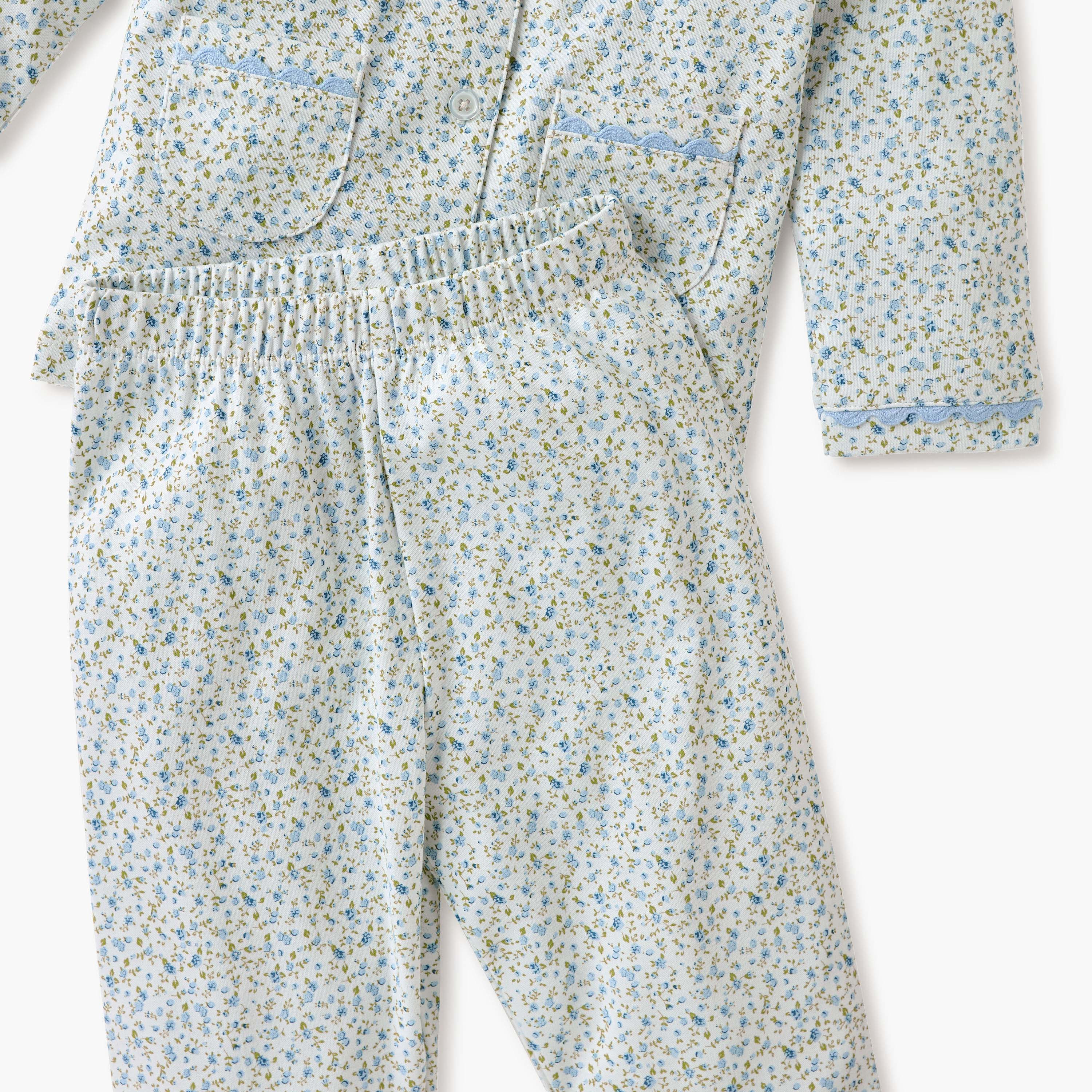 Giggles Floral Print Shirt and Pyjama Set-baby-girls-clothing-nightwear-pyjamasets-image-6