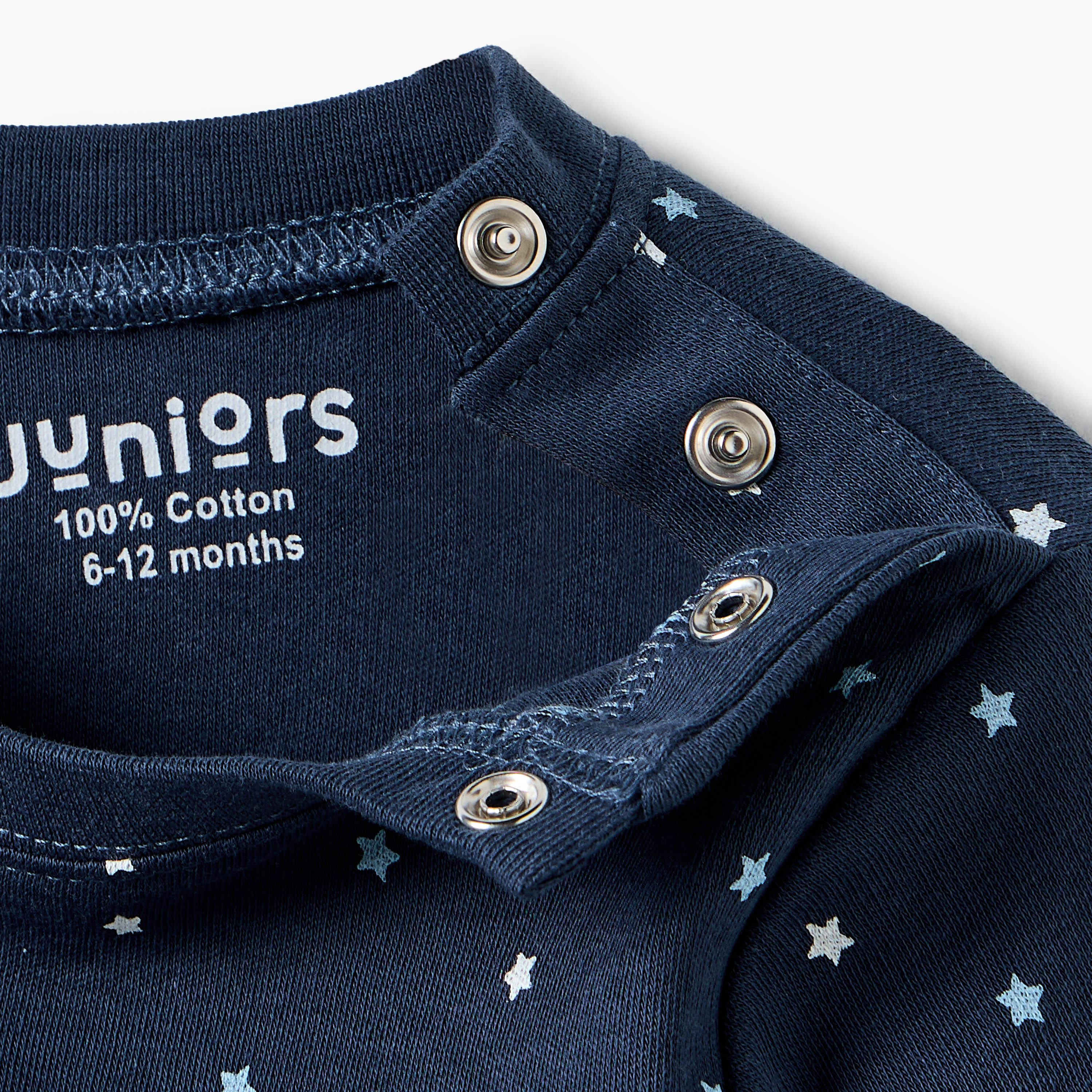 Juniors Star Print Long Sleeve T-shirt and Pyjamas - Set of 4-baby-boys-clothing-nightwear-pyjamasets-image-12