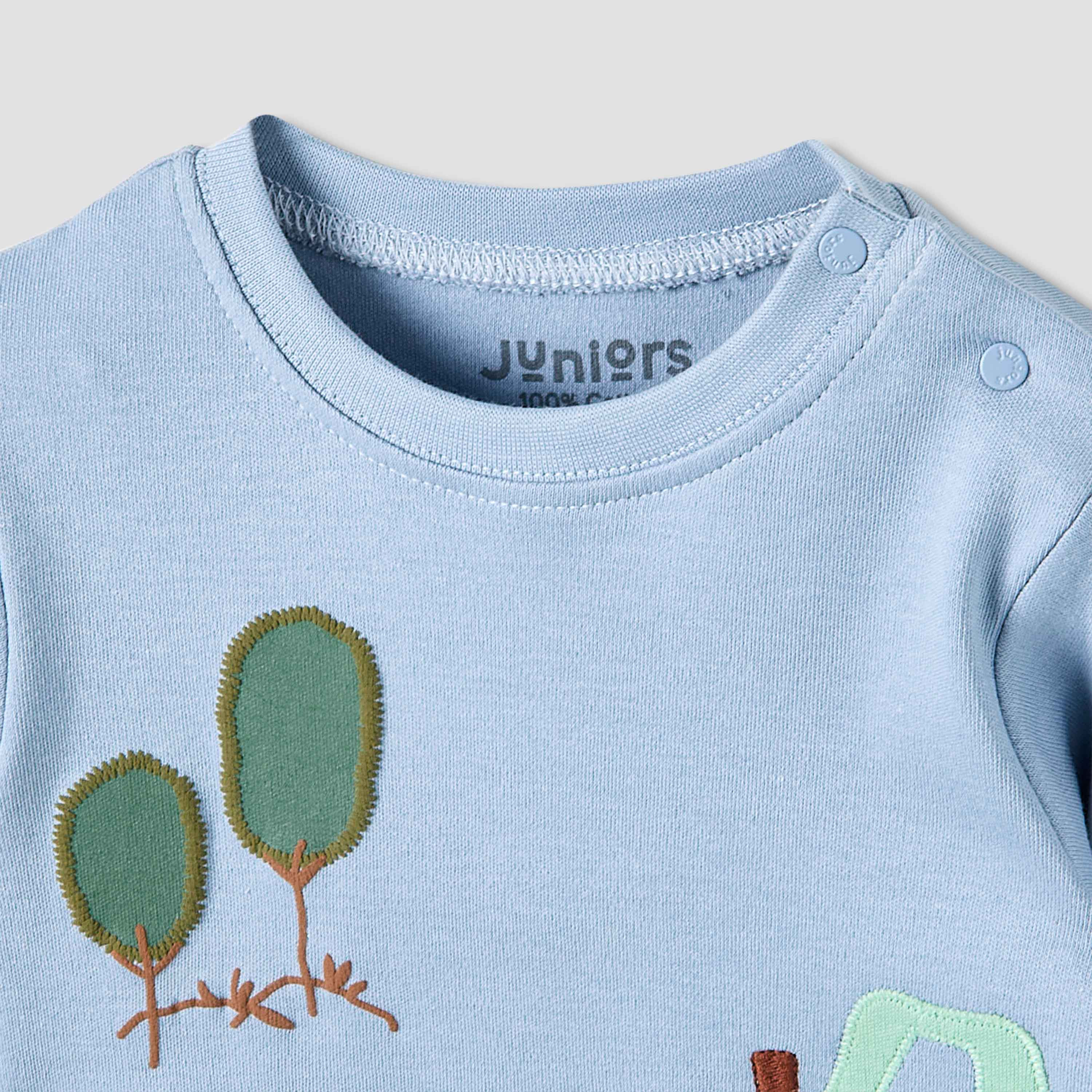 Juniors Pyjama Set with Graphic Embroidery - Cotton - Long Sleeves-baby-boys-clothing-nightwear-pyjamasets-image-4
