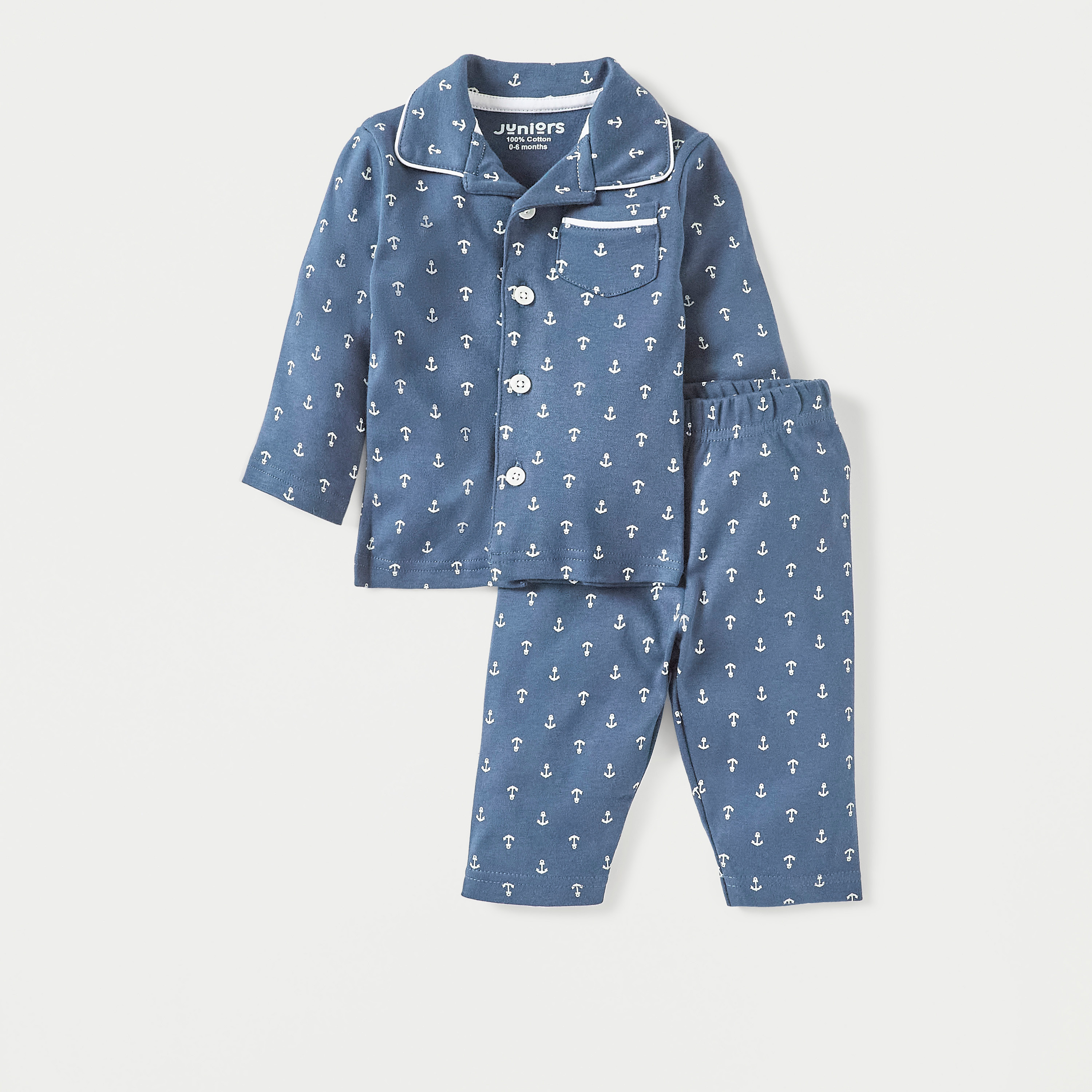 طقم بنطلون بيجاما مطاطي وقميص بأكمام طويلة بطبعات من جونيورز-promo_babyshop_Buy3for99_OMN130126-image-1