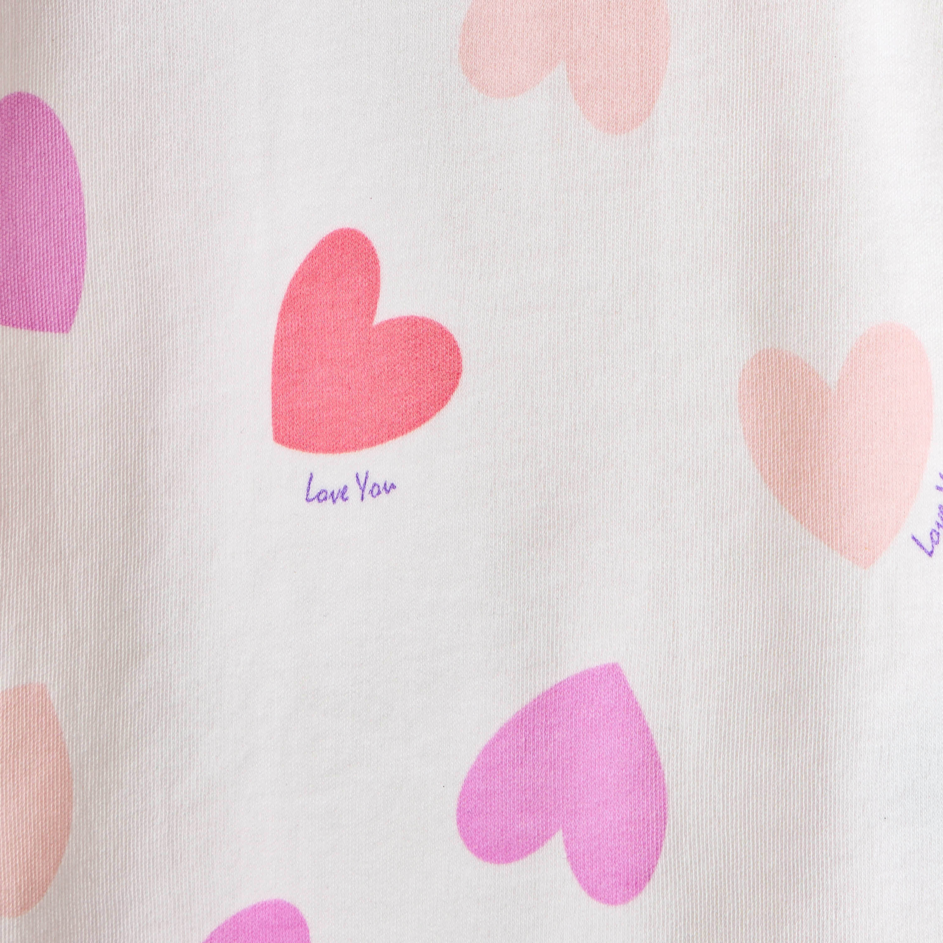 Juniors Heart Print Long Sleeve T-shirt and Pyjamas - Set of 4-baby-girls-clothing-nightwear-pyjamasets-image-12