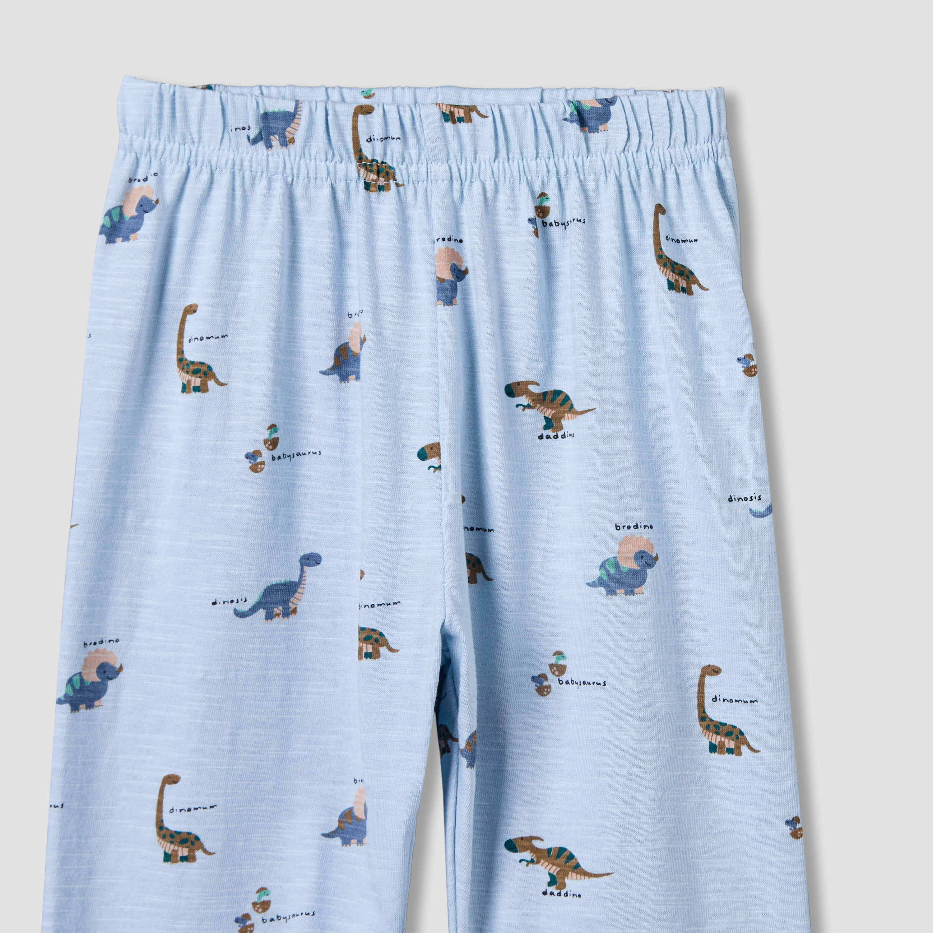 Juniors Cotton Collared Long Sleeves Pyjama Set with Dinosaur Print-baby-boys-clothing-nightwear-pyjamasets-image-6