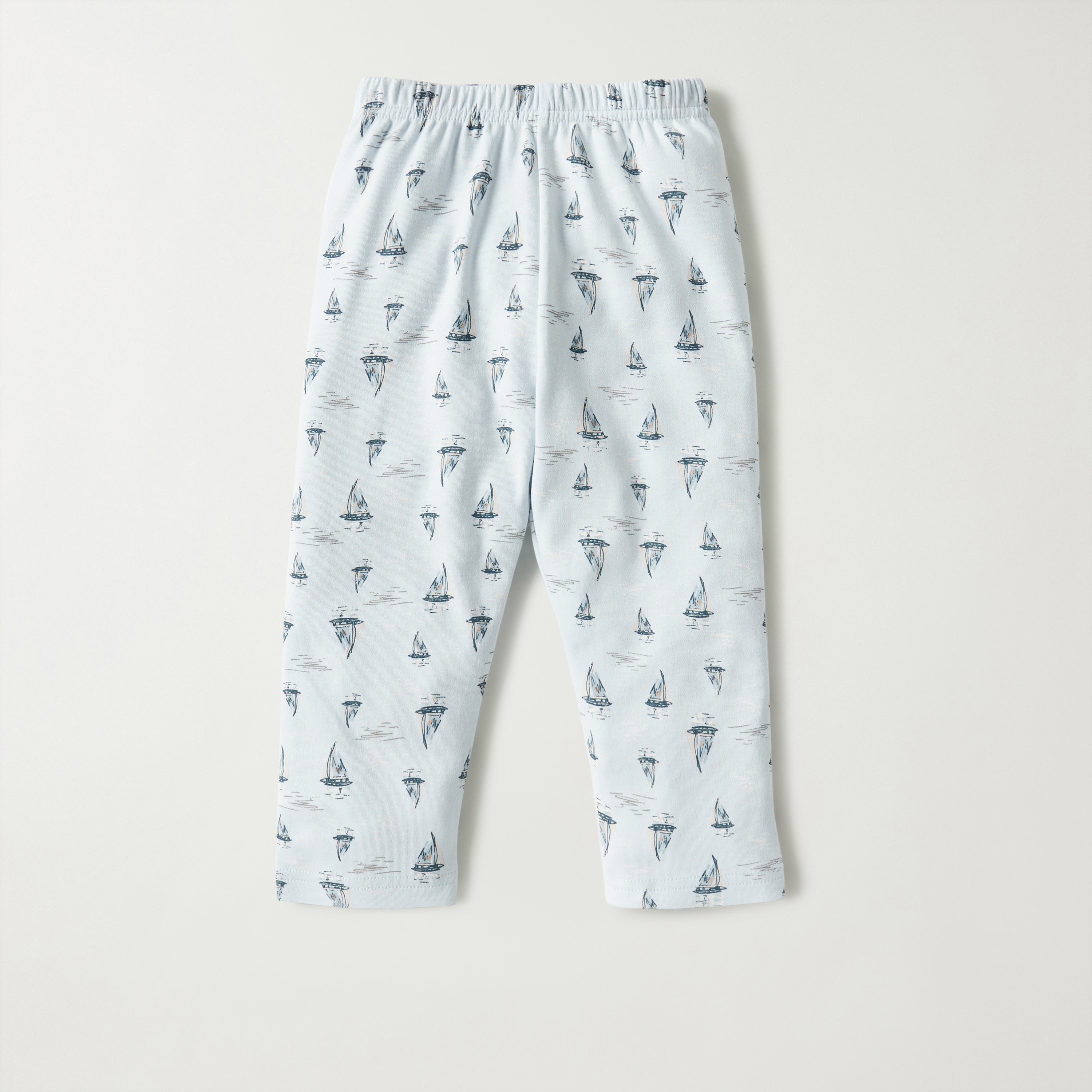 Juniors All-Over Sail Boat Print Shirt and Pyjama Set-baby-boys-clothing-nightwear-pyjamasets-image-2