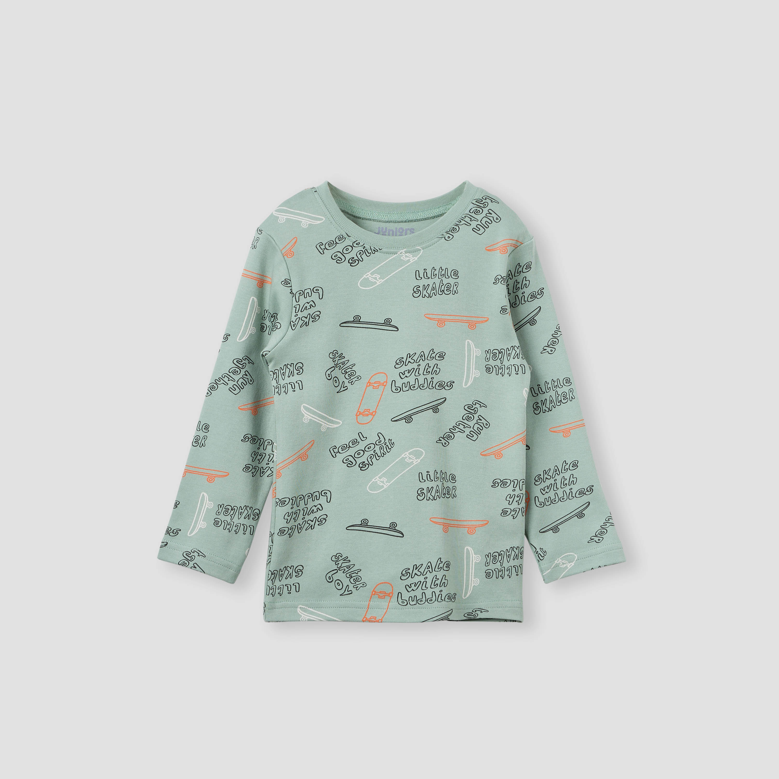 Juniors Heart Print T-shirt and Pyjama Set-baby-girls-clothing-nightwear-pyjamasets-image-2