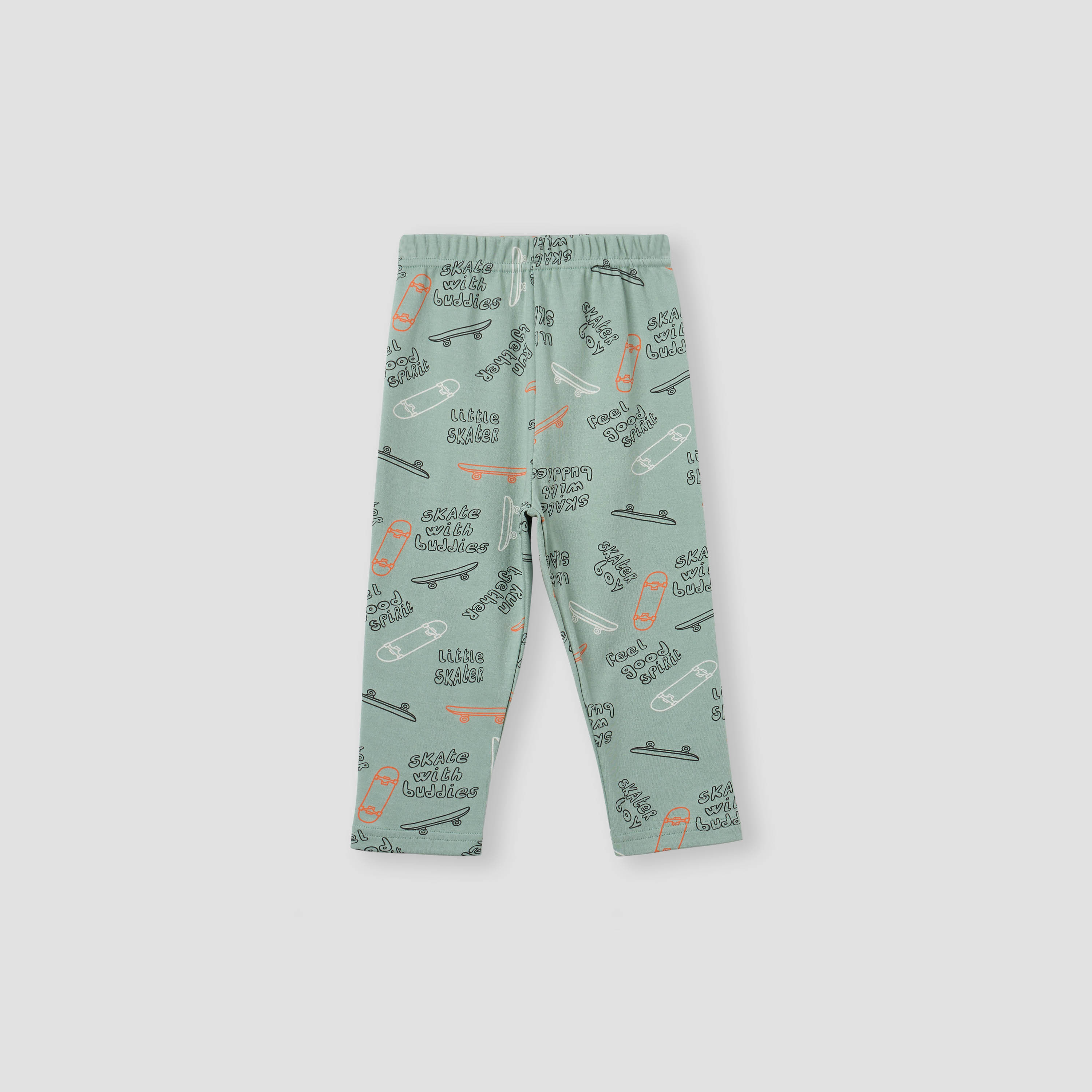 Juniors Heart Print T-shirt and Pyjama Set-baby-girls-clothing-nightwear-pyjamasets-image-3