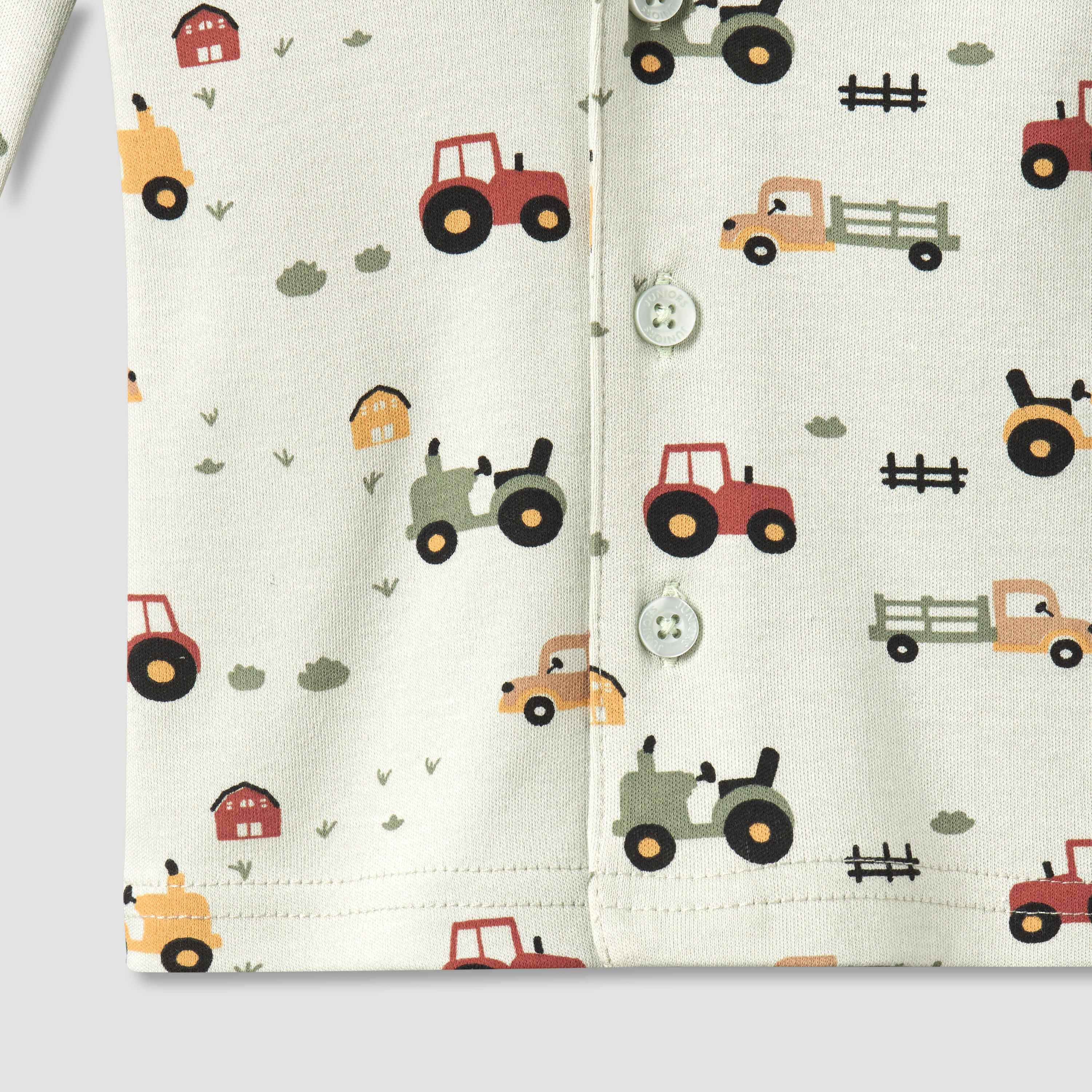 Juniors Cotton Collared Long Sleeves Pyjama Set with Farm Print-baby-boys-clothing-nightwear-pyjamasets-image-8