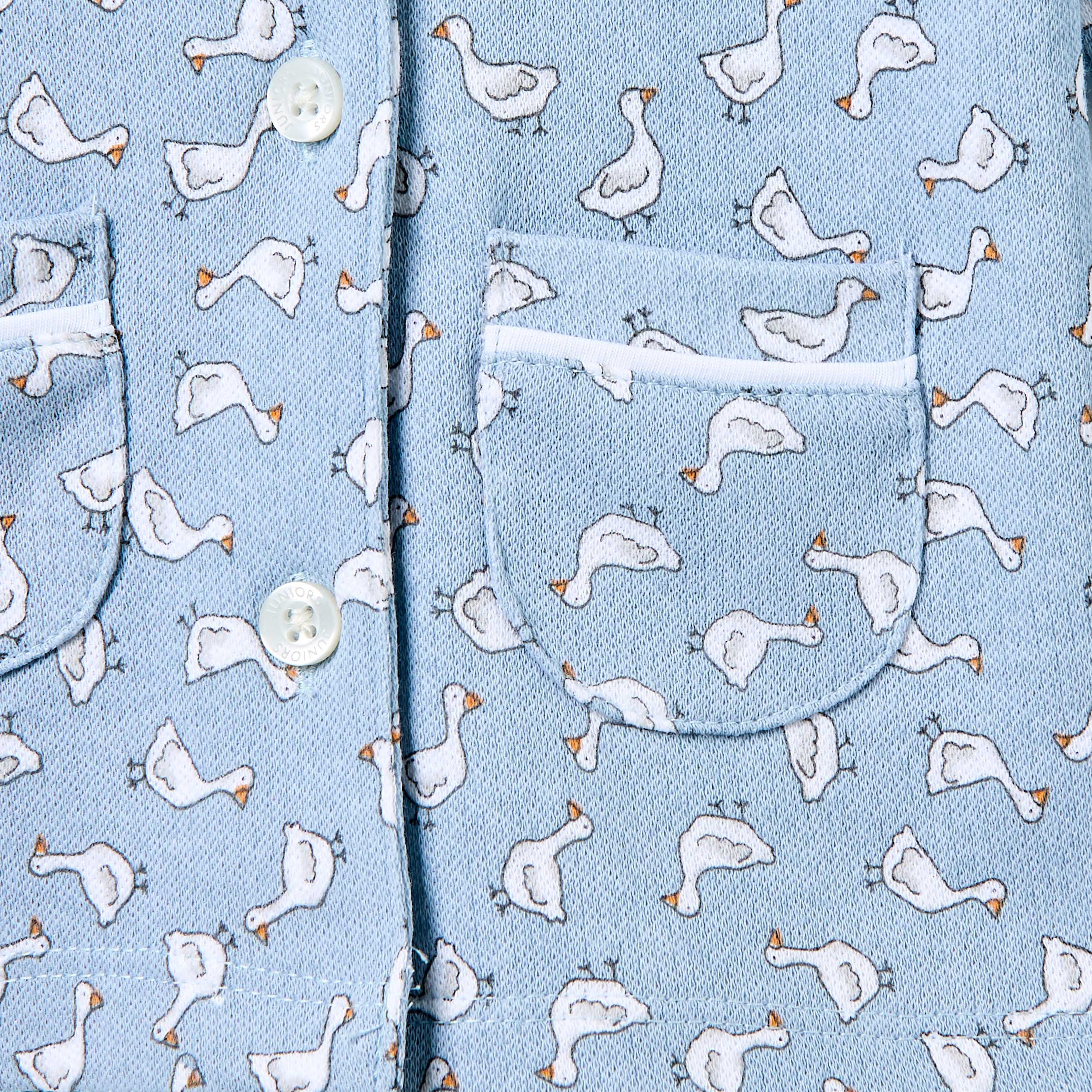 Juniors Pyjama Set with Duck Print - Cotton - Long Sleeves - Collar-baby-girls-clothing-nightwear-pyjamasets-image-5