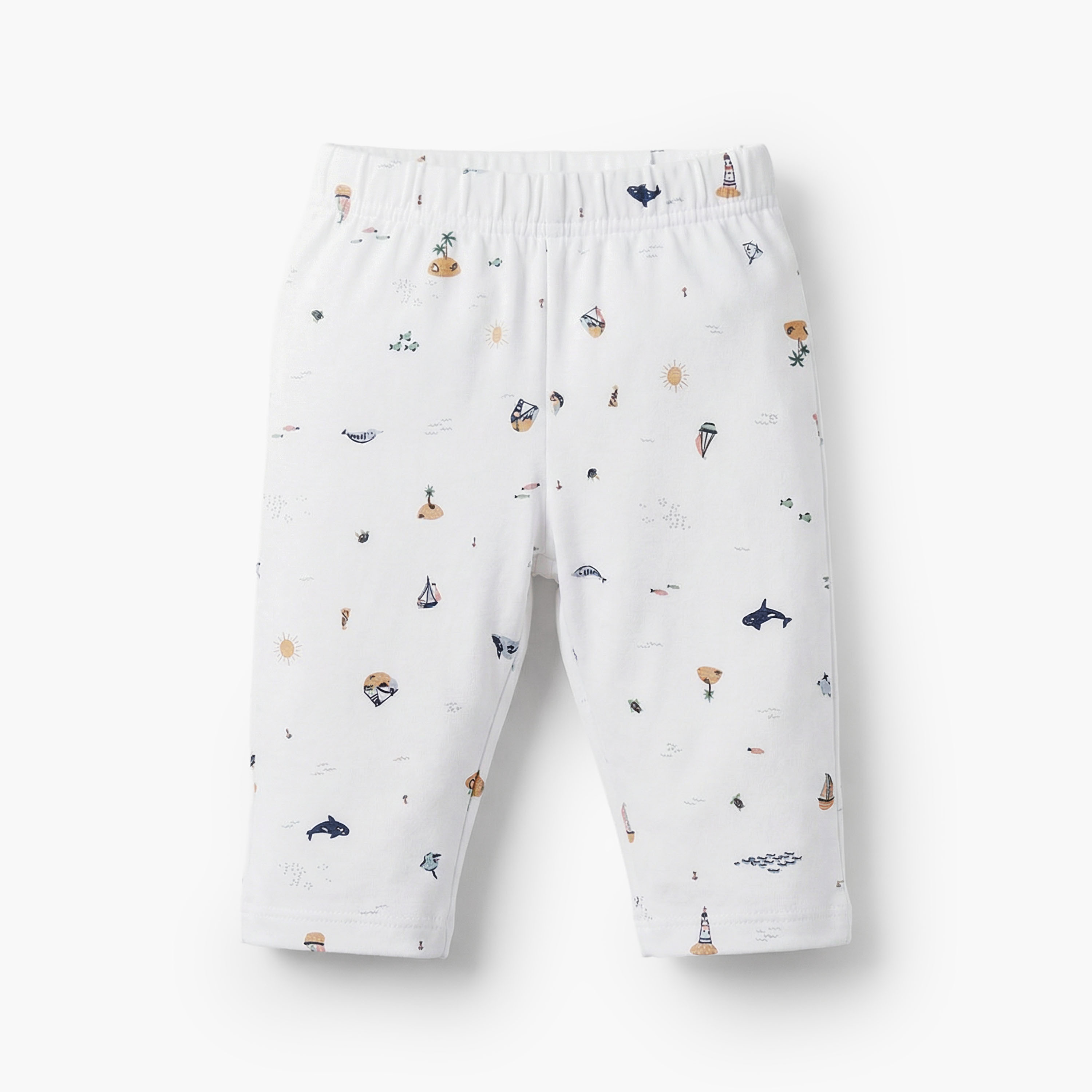 Juniors Cotton Collared Long Sleeves Pyjama Set with Beach Print-baby-boys-clothing-nightwear-pyjamasets-image-4