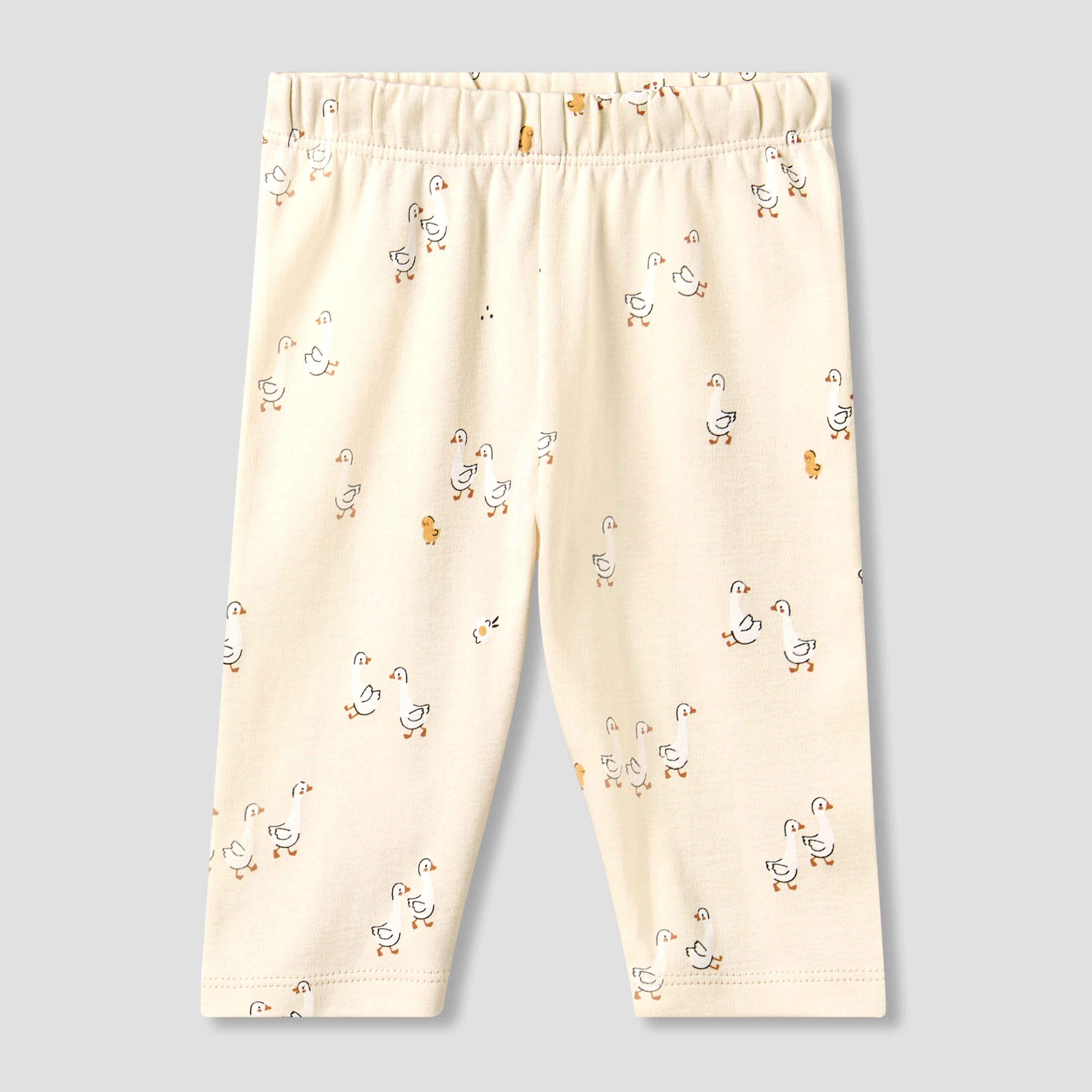 Juniors Cotton Collared Long Sleeves Pyjama Set with Duck Print-baby-girls-clothing-nightwear-pyjamasets-image-4