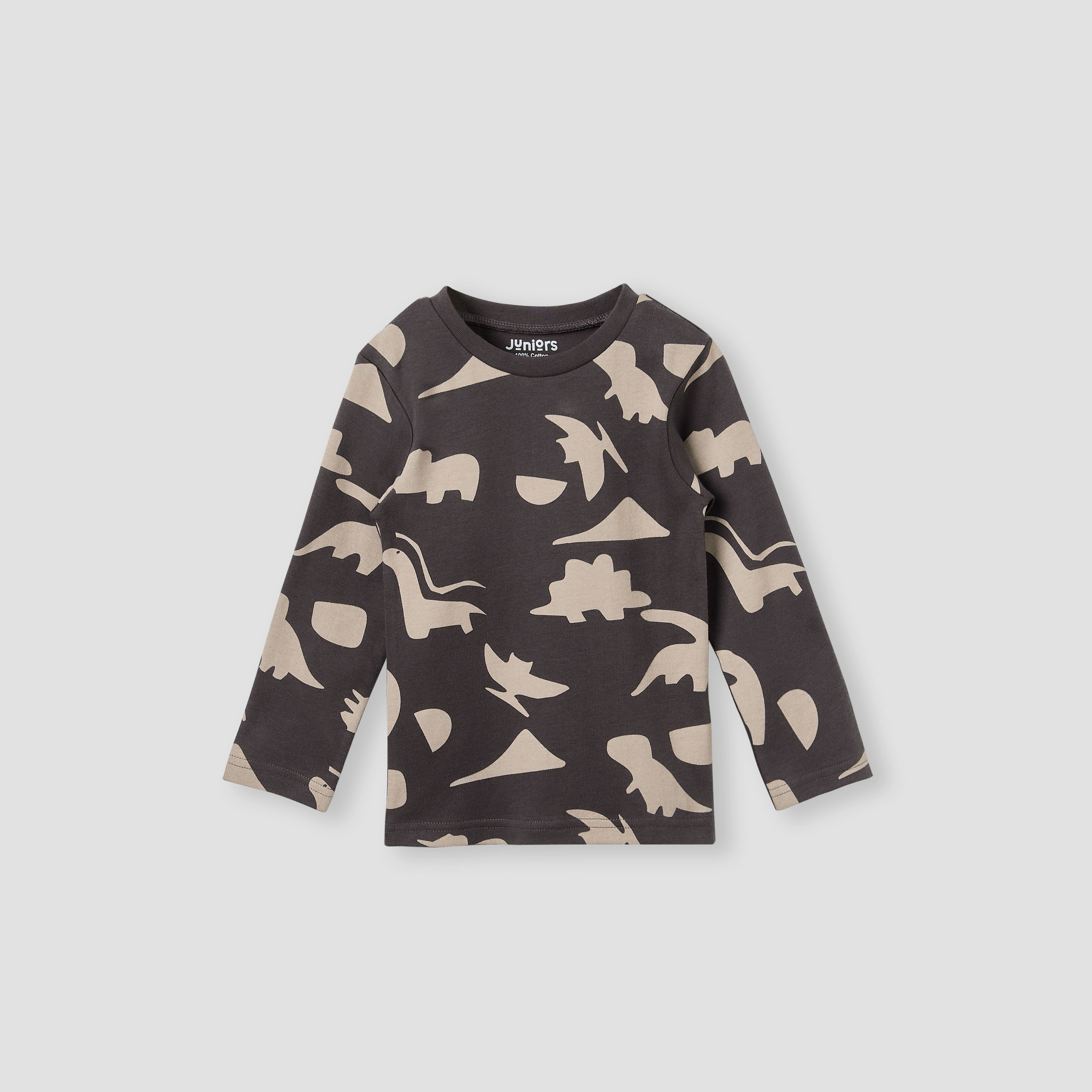 Juniors Dinosaur Print T-shirt and Pyjama Set-baby-boys-clothing-nightwear-pyjamasets-image-2