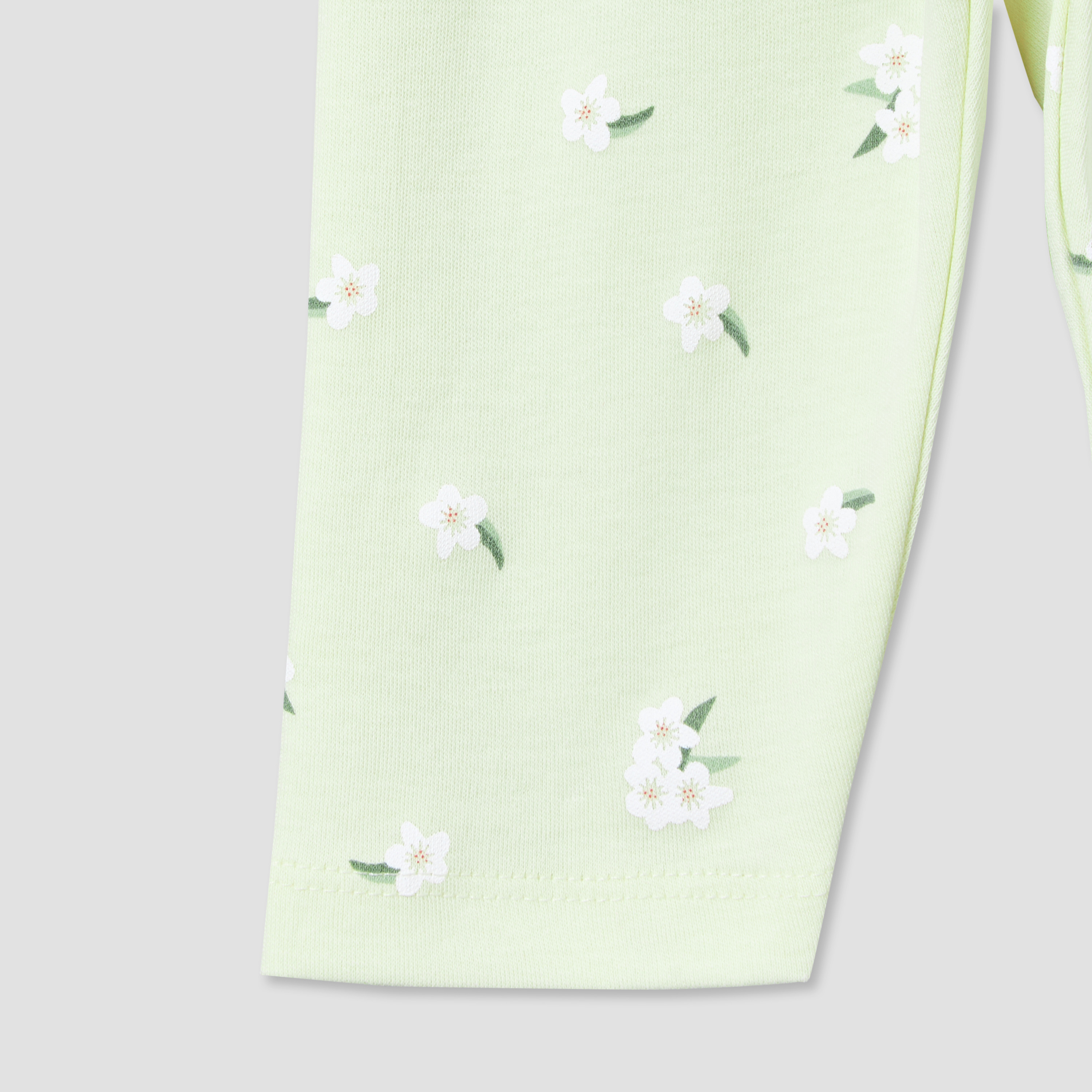 Juniors Cotton Collared Long Sleeve Pyjama Set with Floral Print-baby-girls-clothing-nightwear-pyjamasets-image-7