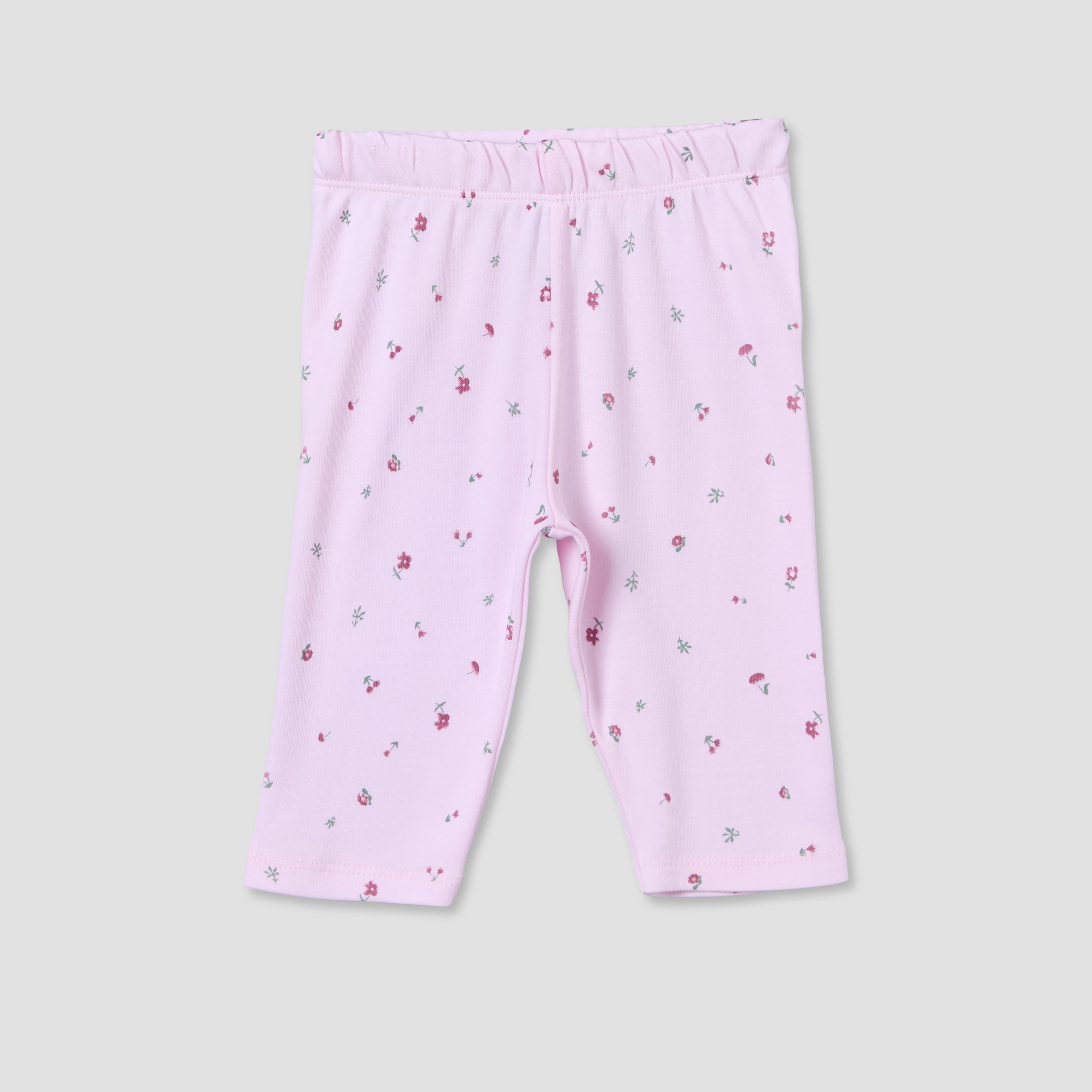 Juniors Cotton Collared Long Sleeve Pyjama Set with Floral Print-baby-girls-clothing-nightwear-pyjamasets-image-3