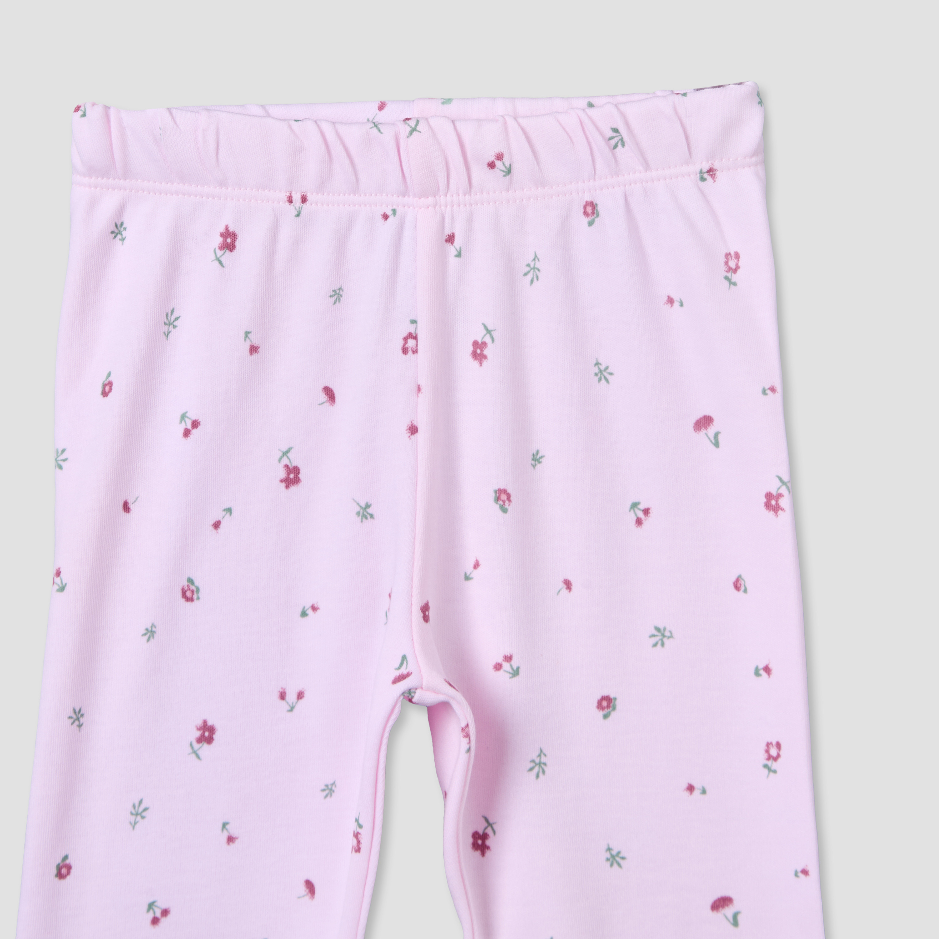 Juniors Cotton Collared Long Sleeve Pyjama Set with Floral Print-baby-girls-clothing-nightwear-pyjamasets-image-6