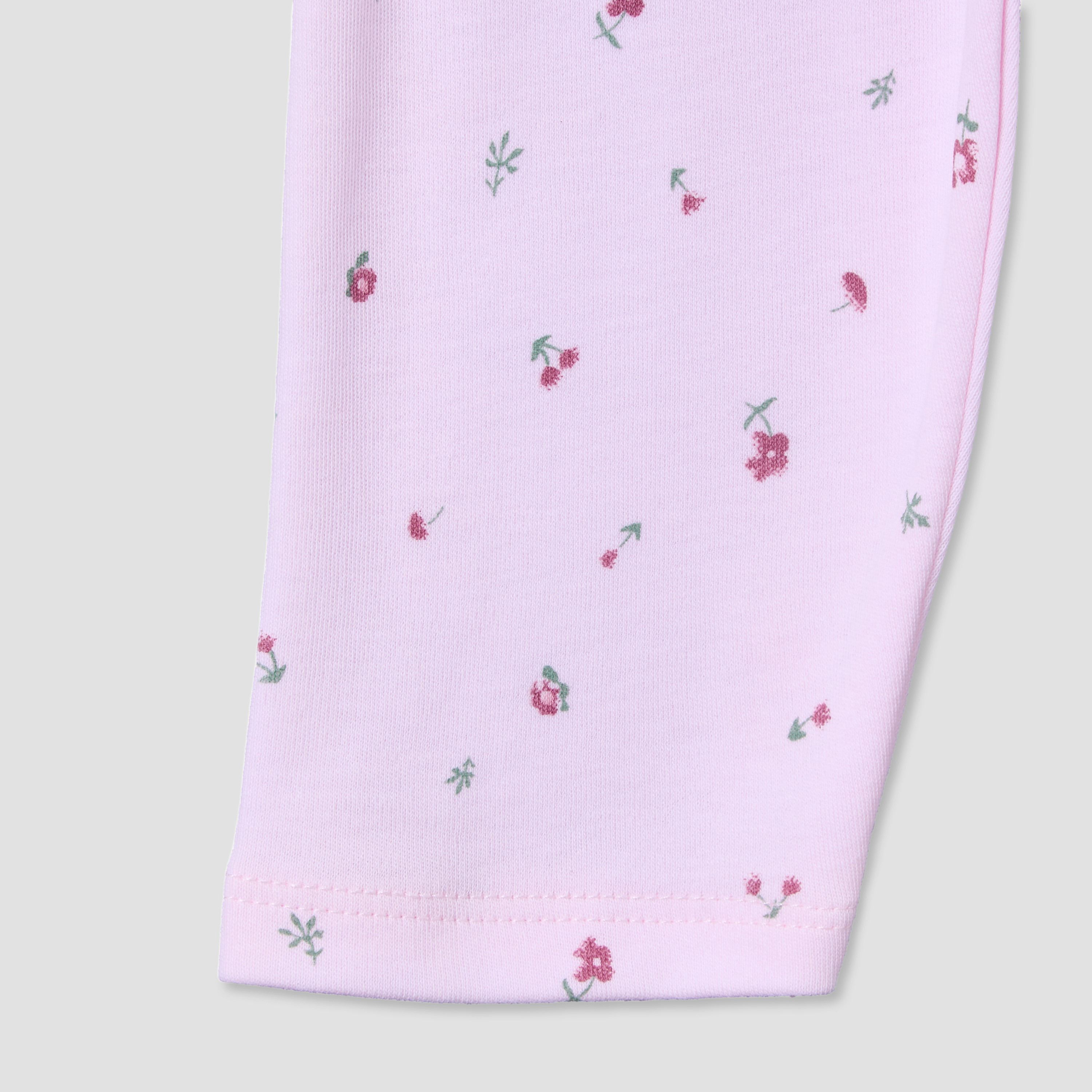 Juniors Cotton Collared Long Sleeve Pyjama Set with Floral Print-baby-girls-clothing-nightwear-pyjamasets-image-7