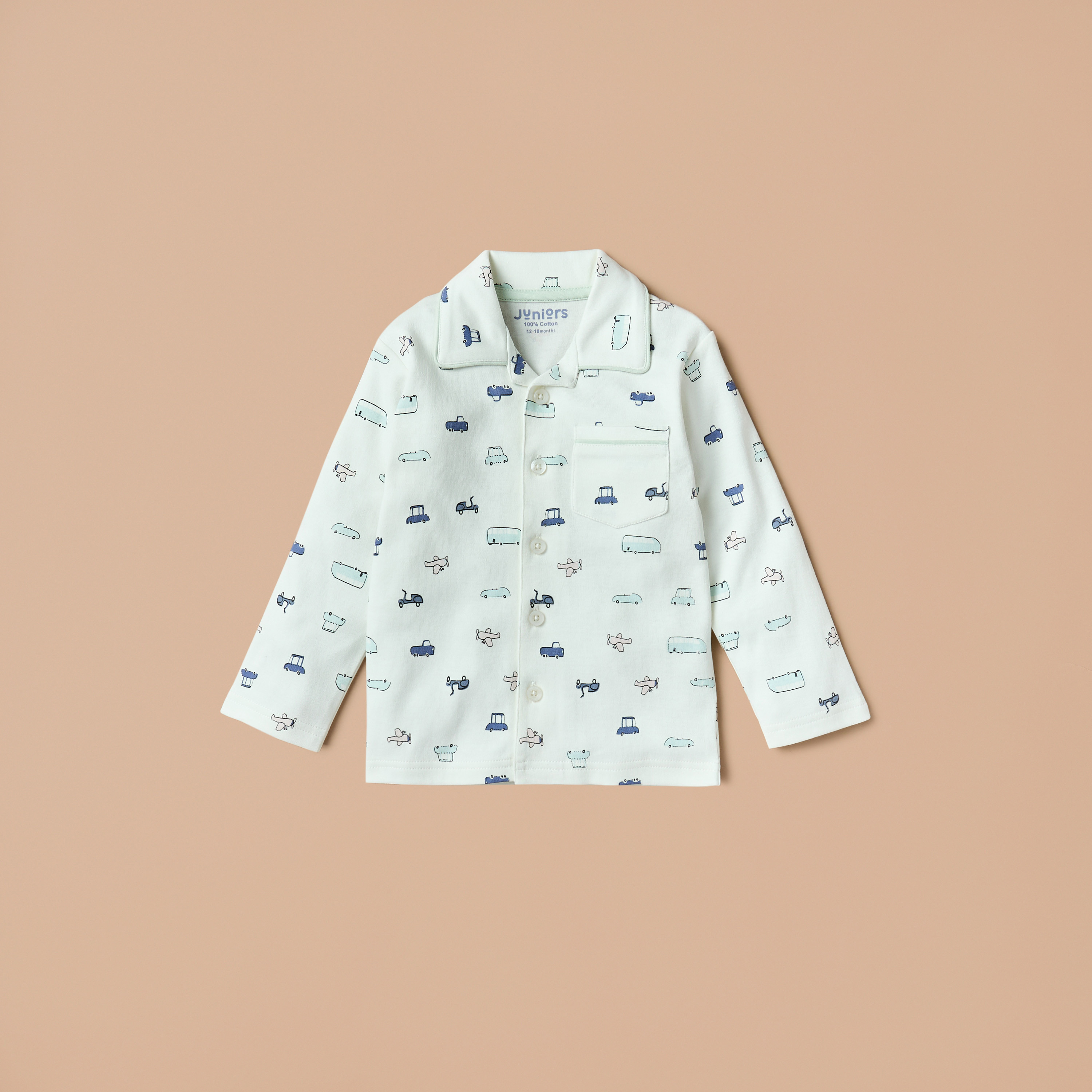 Juniors All-over Print T-shirt and Pyjama Set-baby-boys-clothing-nightwear-pyjamasets-image-2