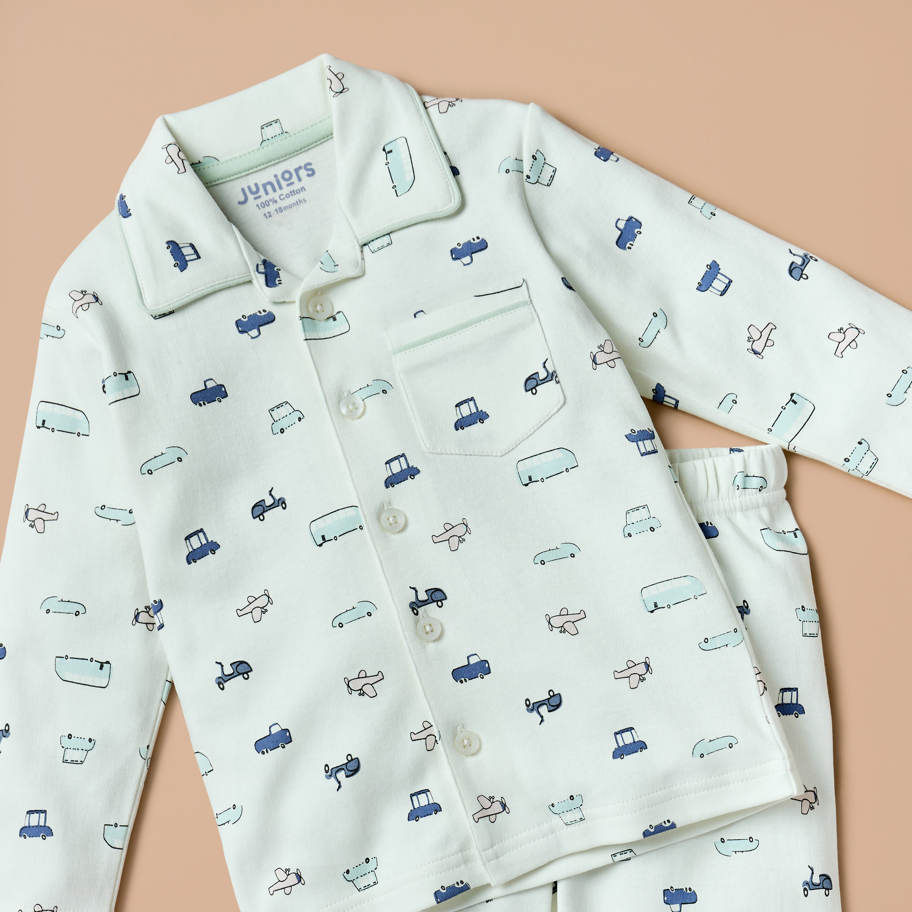 Juniors All-over Print T-shirt and Pyjama Set-baby-boys-clothing-nightwear-pyjamasets-image-4