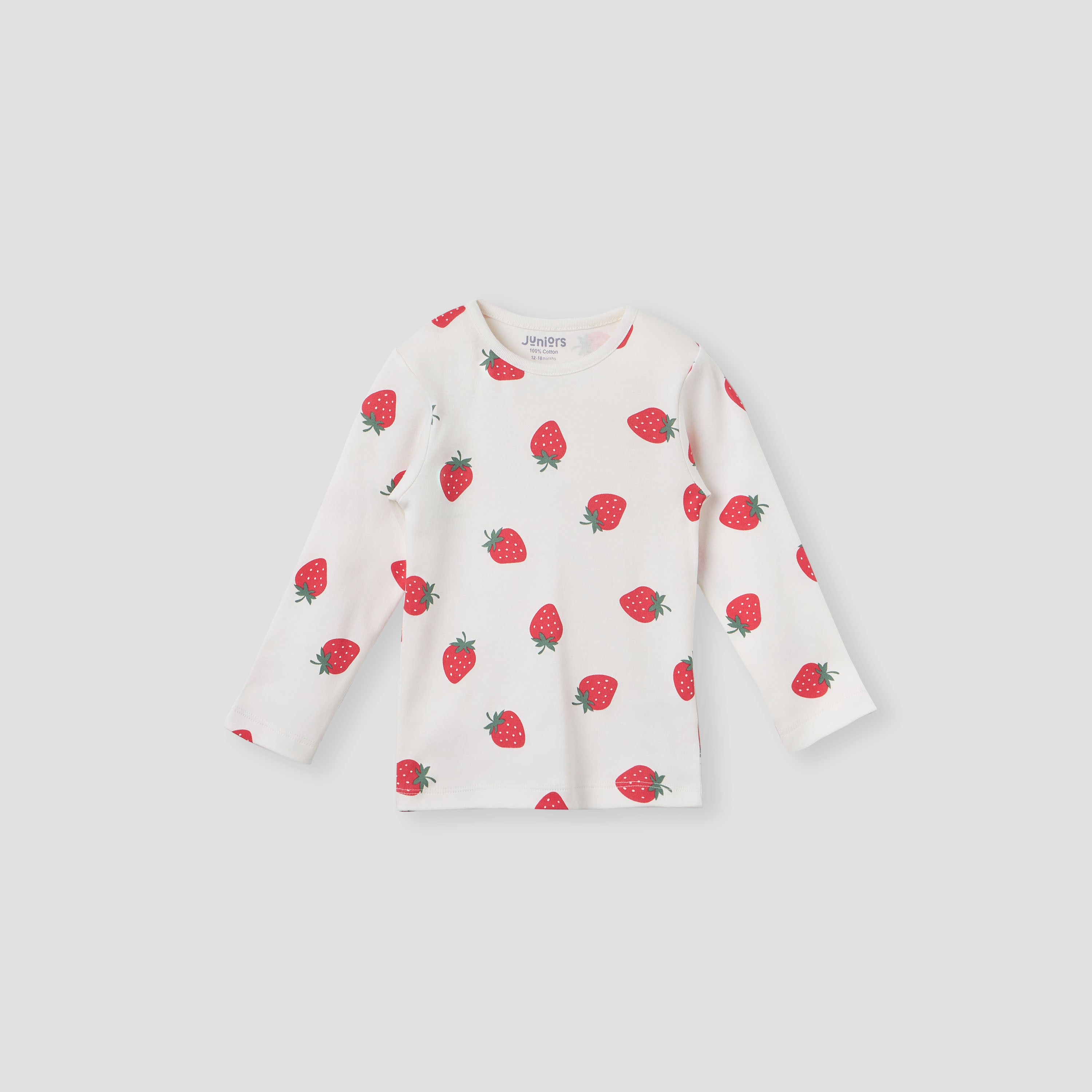 Juniors Strawberry Print T-shirt and Pyjama Set-promo_babyshop_Buy3for79_UAE130126-image-2