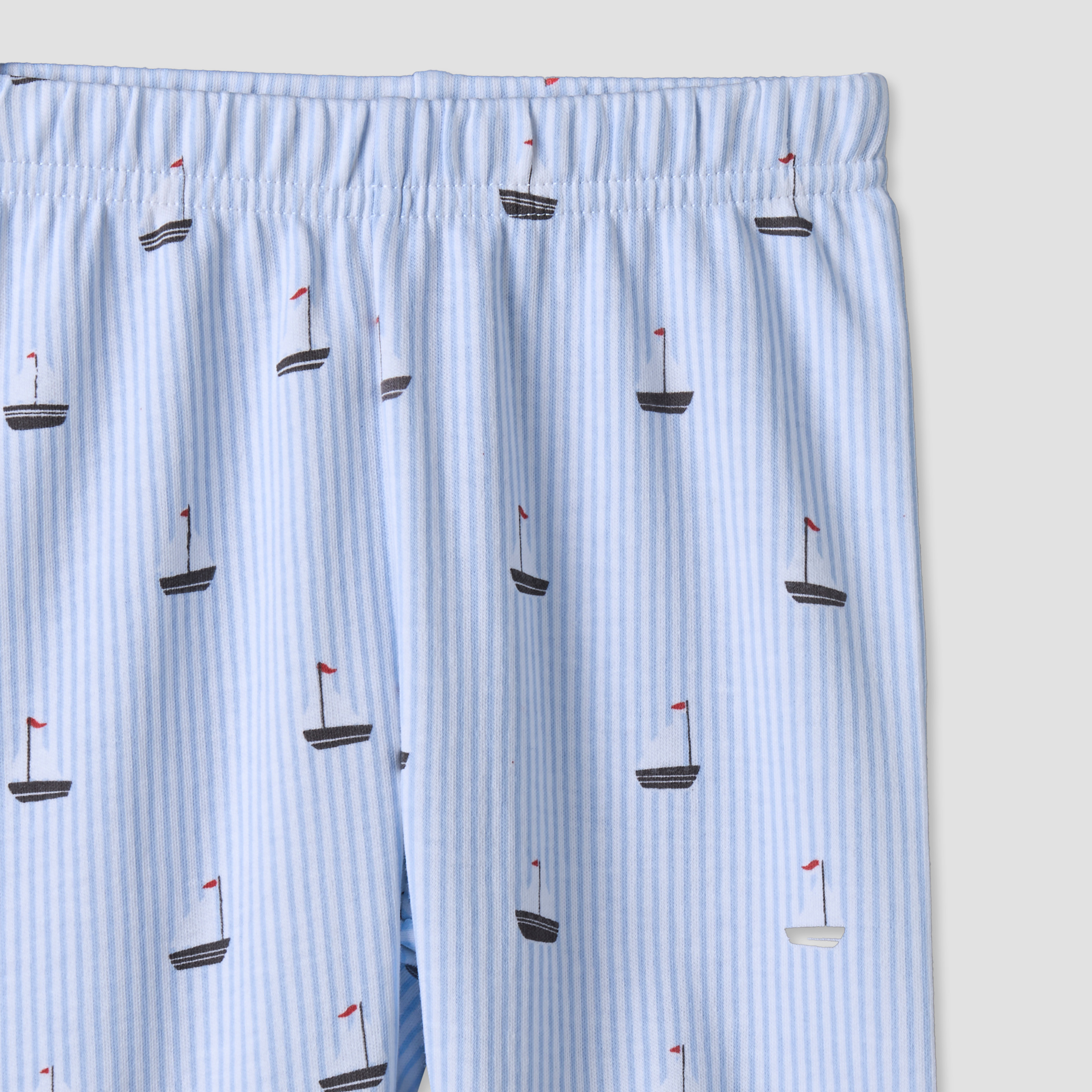 Juniors Cotton Collared Long Sleeves Pyjama Set with Nautical Print-baby-boys-clothing-nightwear-pyjamasets-image-9