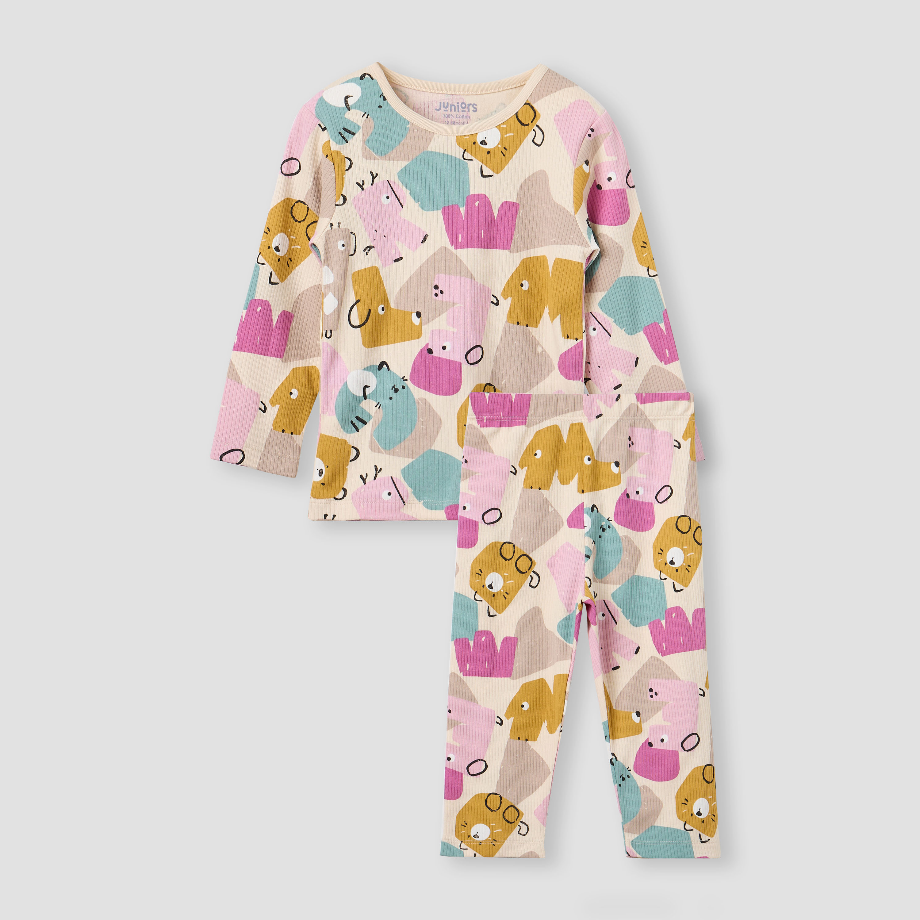 Juniors Pyjama Set with Graphic Print - Cotton - Long Sleeves-baby-boys-clothing-nightwear-pyjamasets-image-1