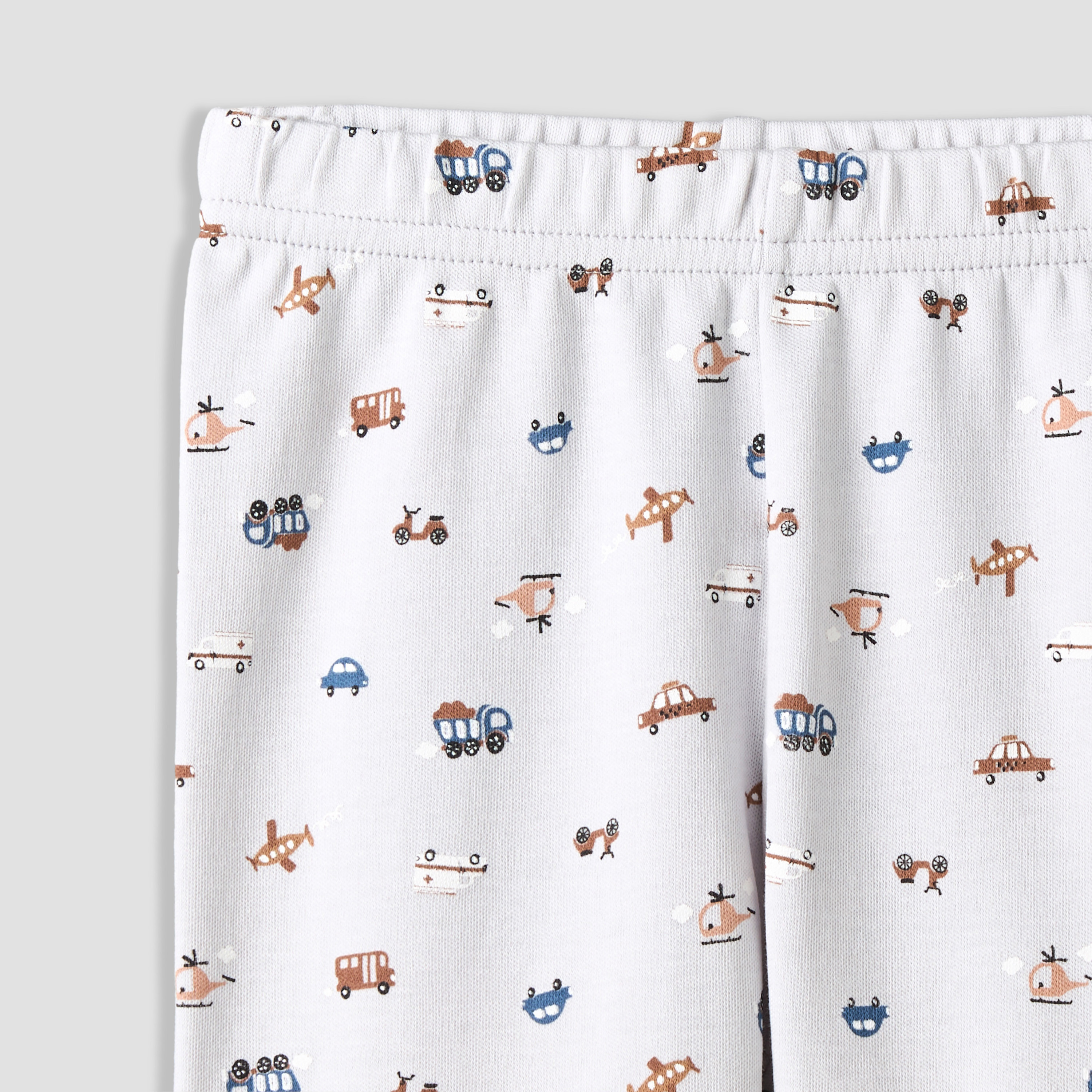 Juniors Cotton Collared Long Sleeve Pyjama Set with Vehicle Print-baby-boys-clothing-nightwear-pyjamasets-image-9