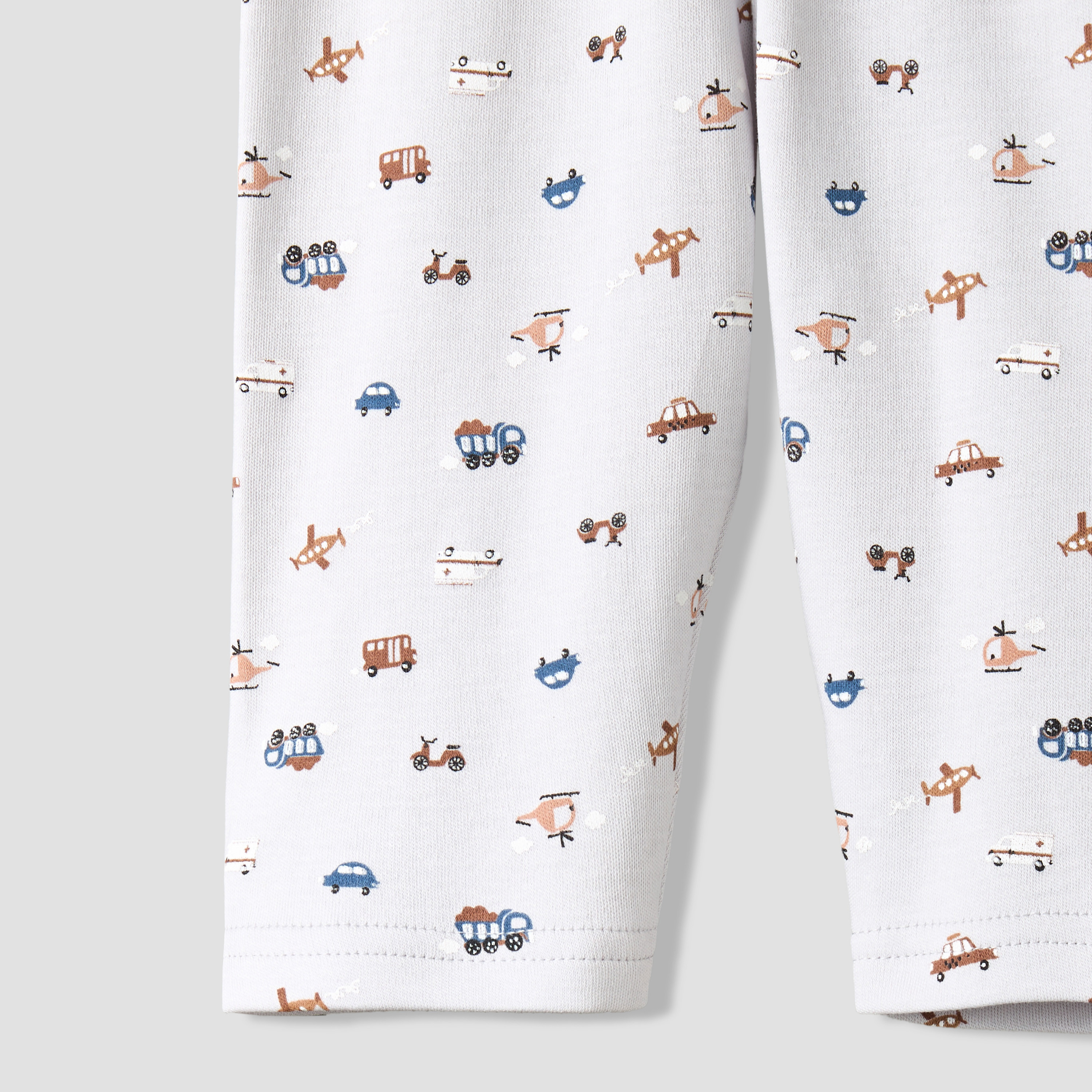 Juniors Cotton Collared Long Sleeve Pyjama Set with Vehicle Print-baby-boys-clothing-nightwear-pyjamasets-image-10